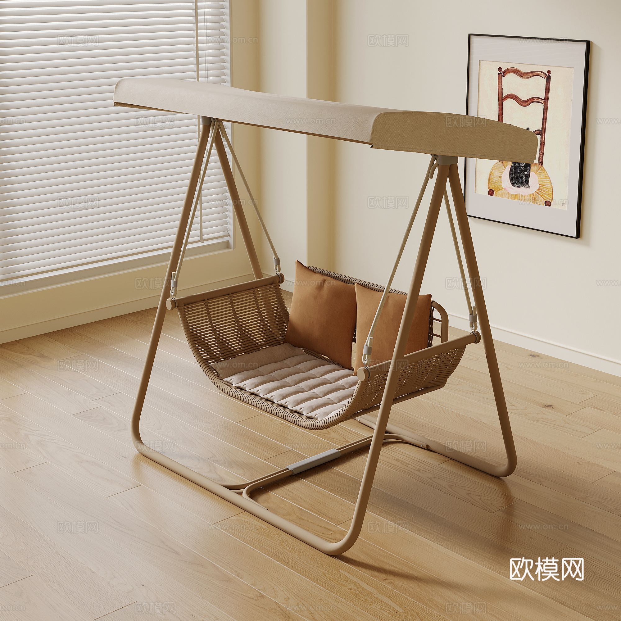 秋千椅 现代秋千椅3d模型