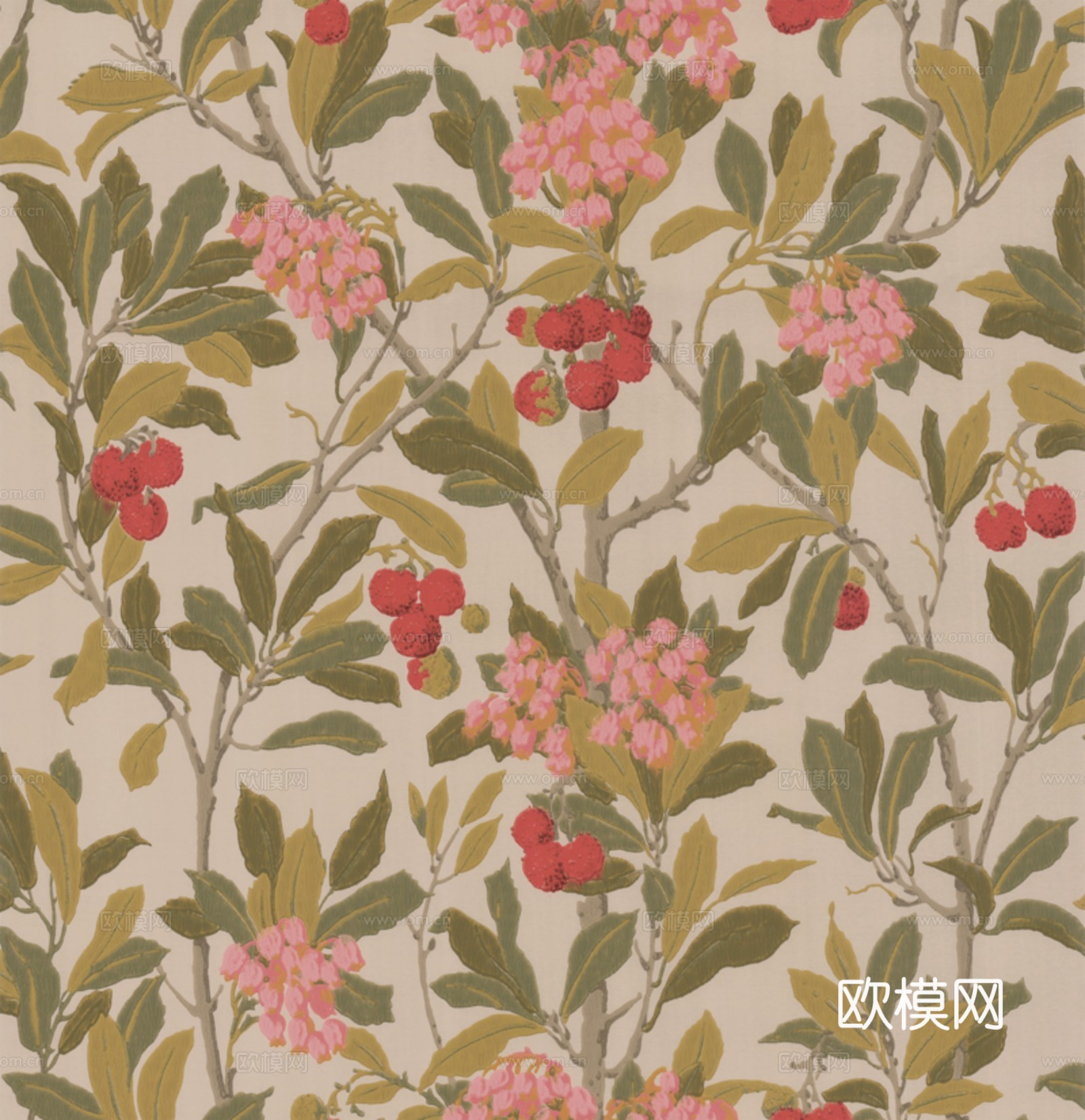 中式田园 几何壁纸下载