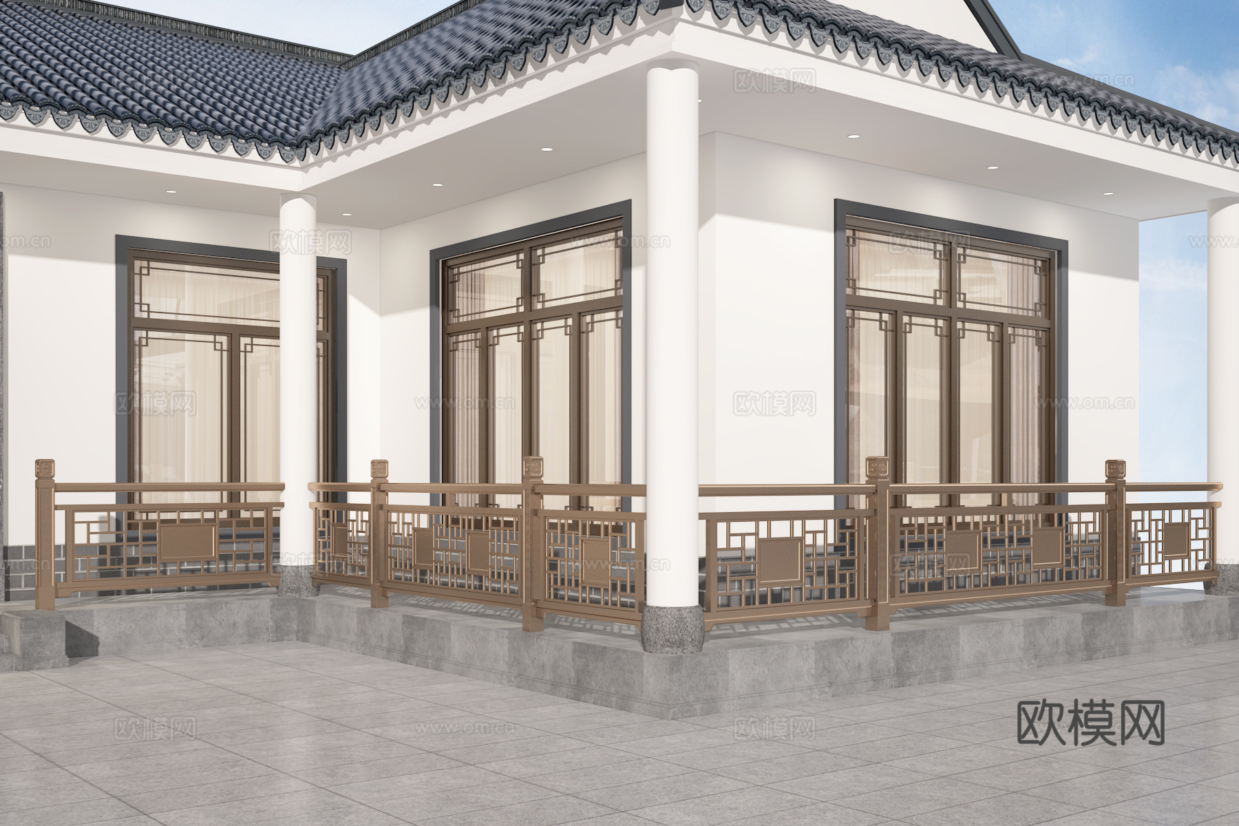 护栏3d模型