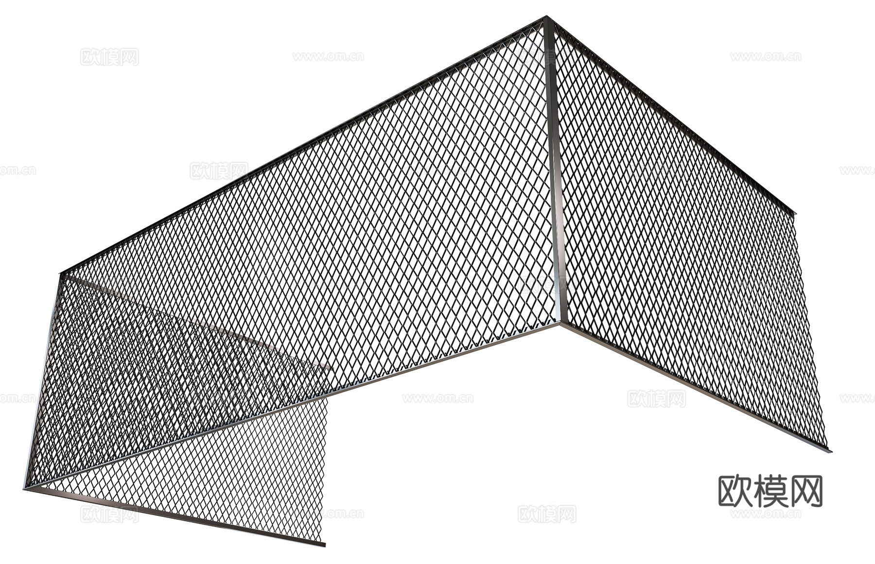 现代铁丝网 铁丝网 隔断 护栏 围栏 栅栏铁丝 屏风铁丝3d模型