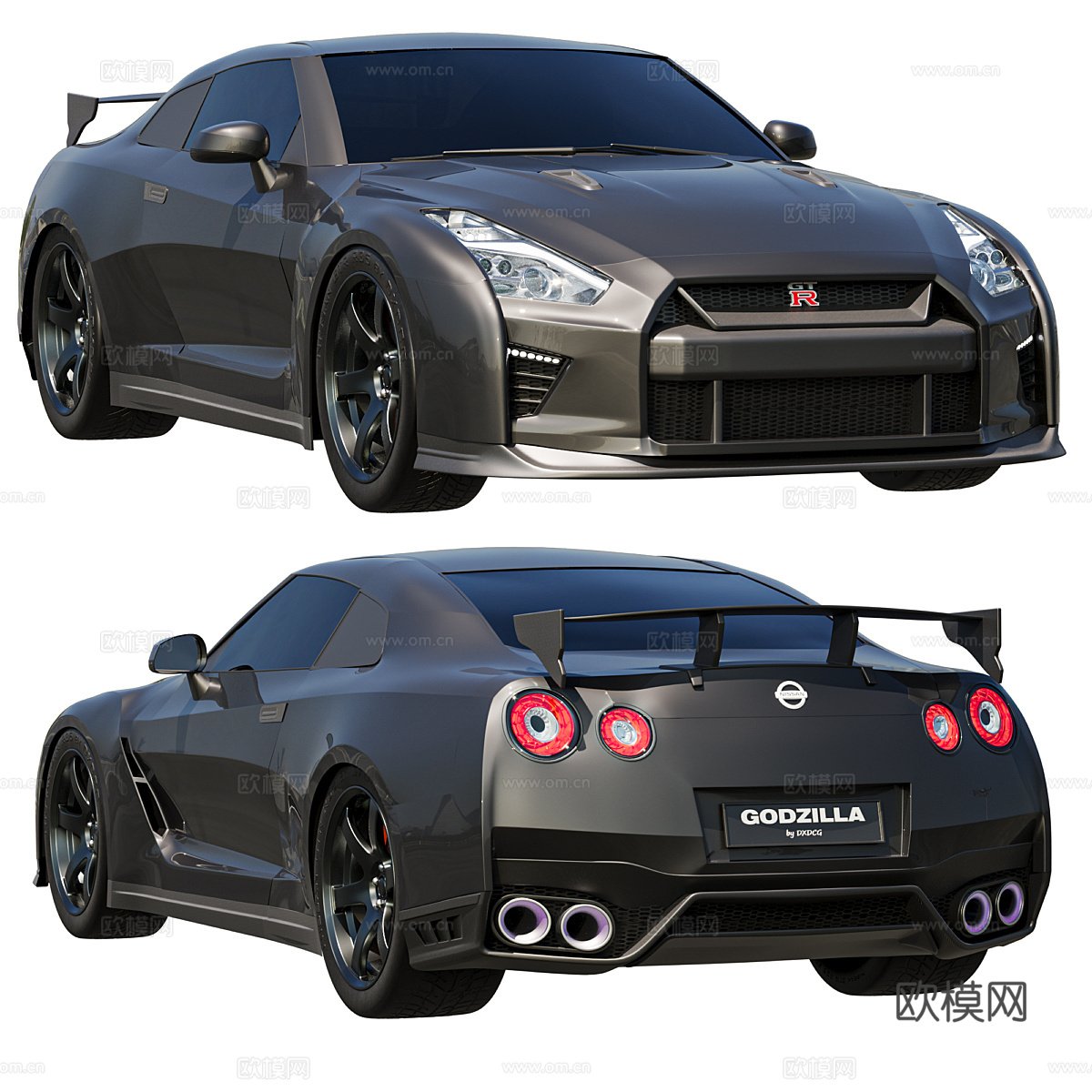 日产 GTR R35 哥斯拉 轿跑3d模型