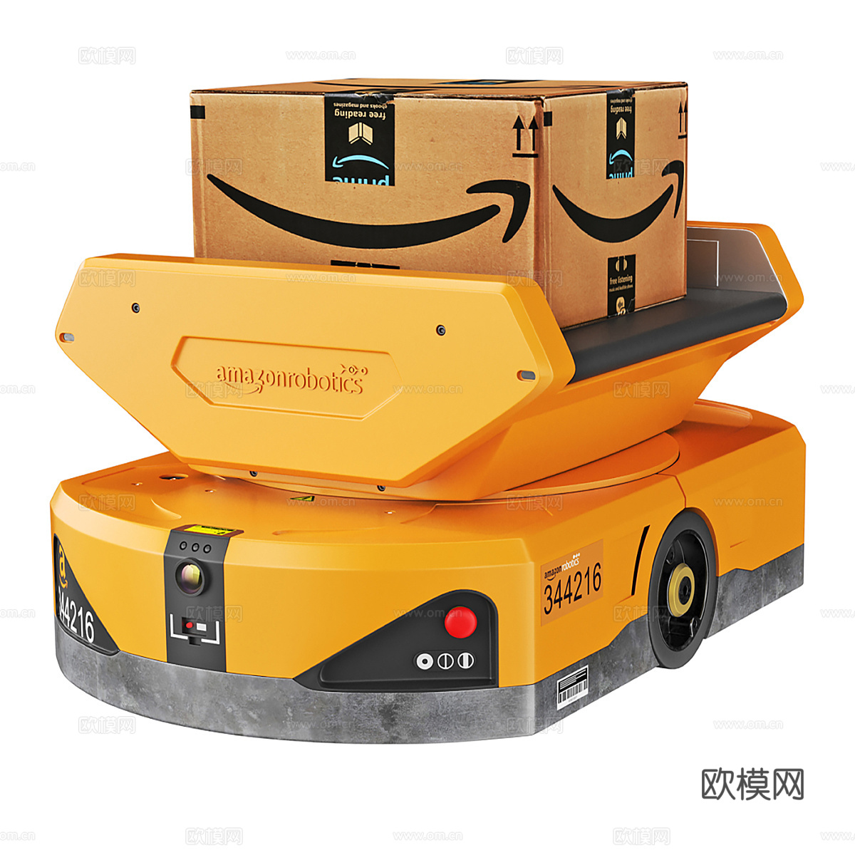 飞马 AGV 机器人仓库运输机3d模型