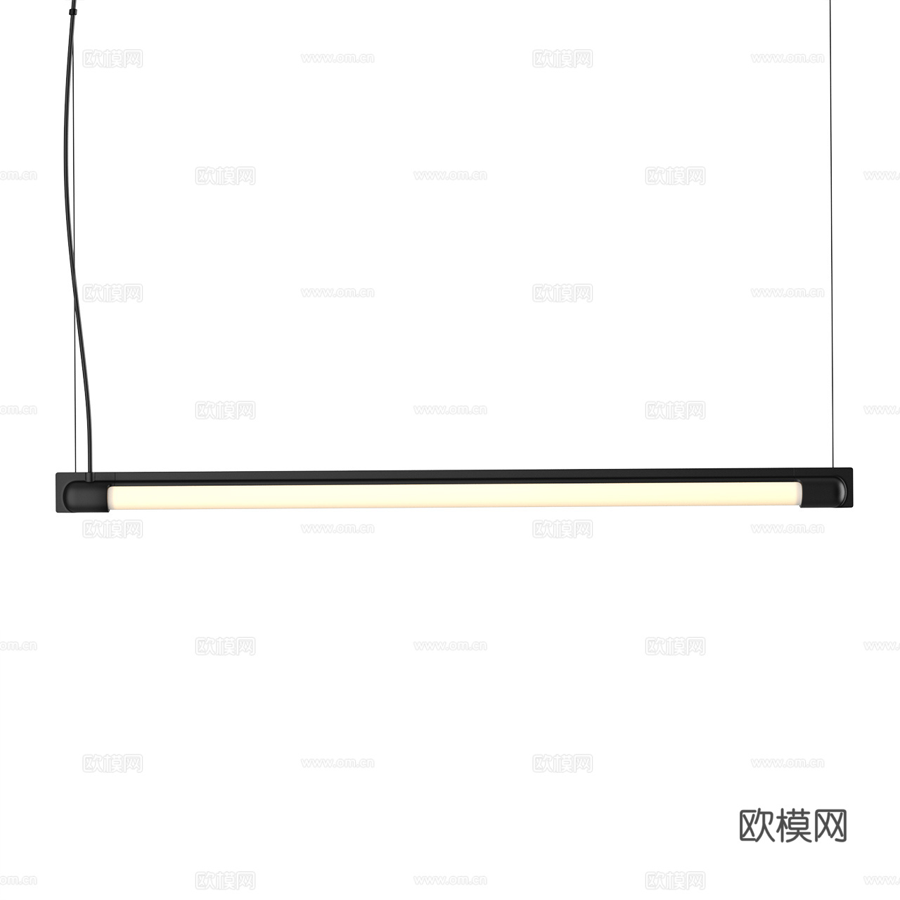 Muuto 极简吊灯 装饰吊灯 长条吊灯 玻璃吊灯 餐厅吊灯3d模型