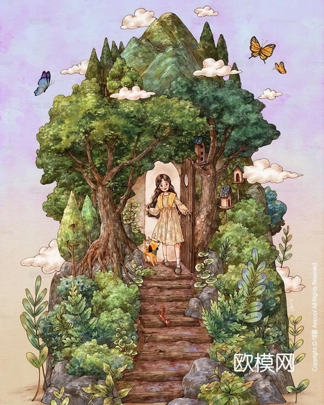 艺术挂画 挂画 装饰画 艺术画 水彩插画下载