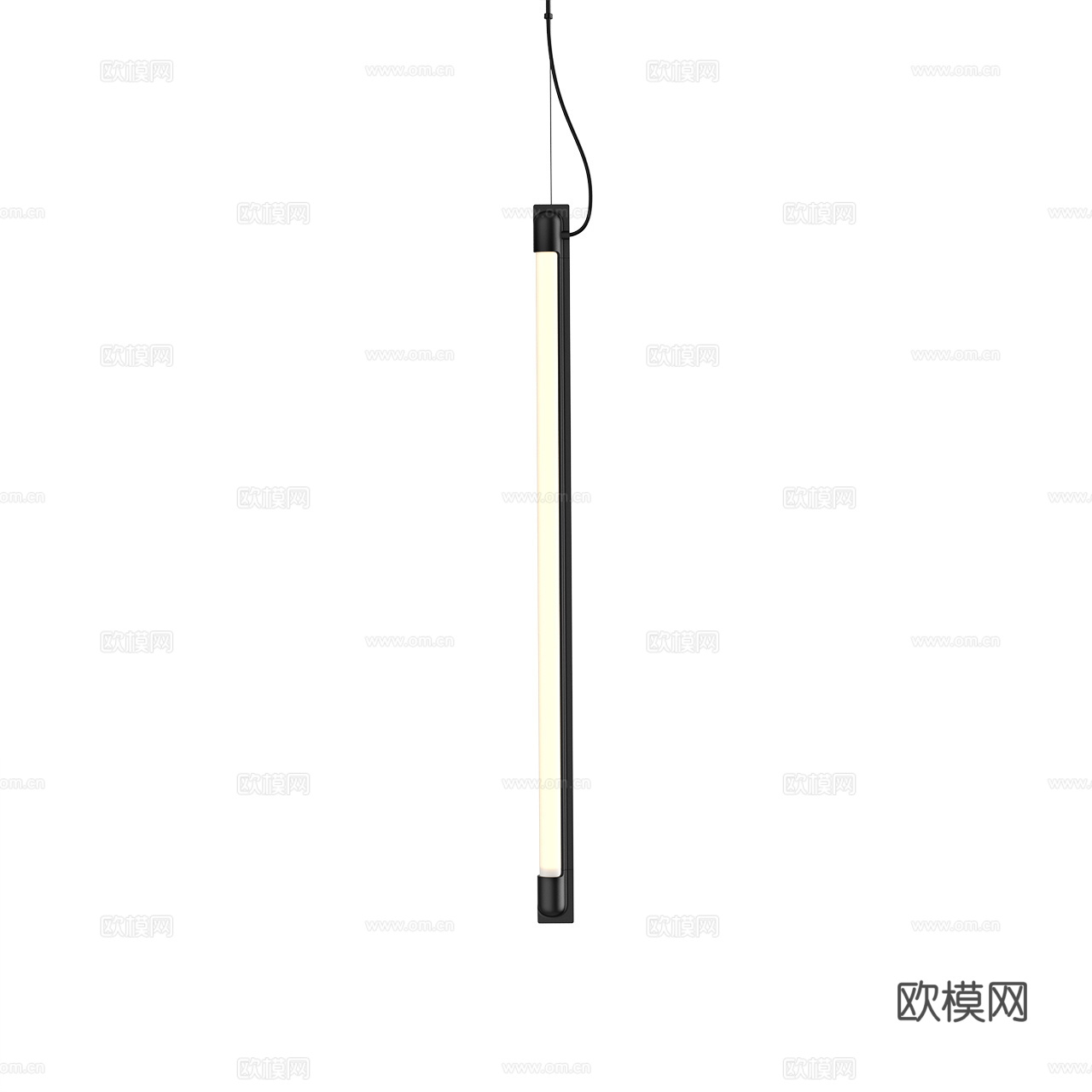 Muuto 极简吊灯 装饰吊灯 长条吊灯 玻璃吊灯 餐厅吊灯3d模型