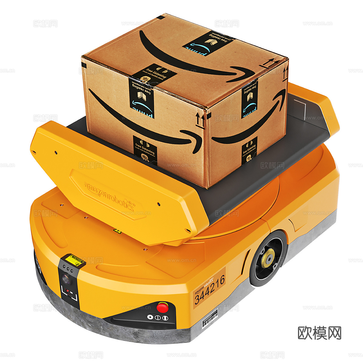 飞马 AGV 机器人仓库运输机3d模型