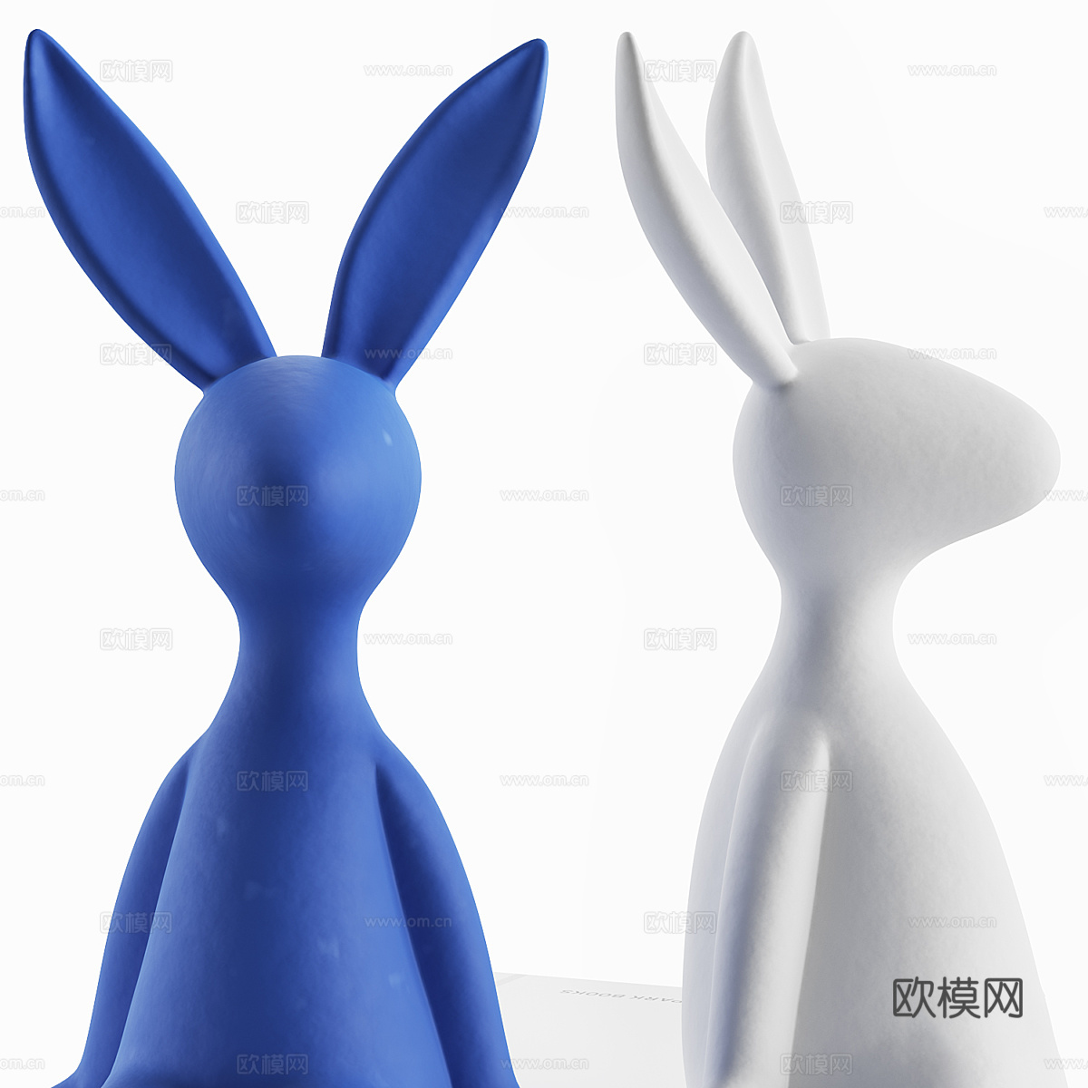 现代书籍饰品组合3d模型