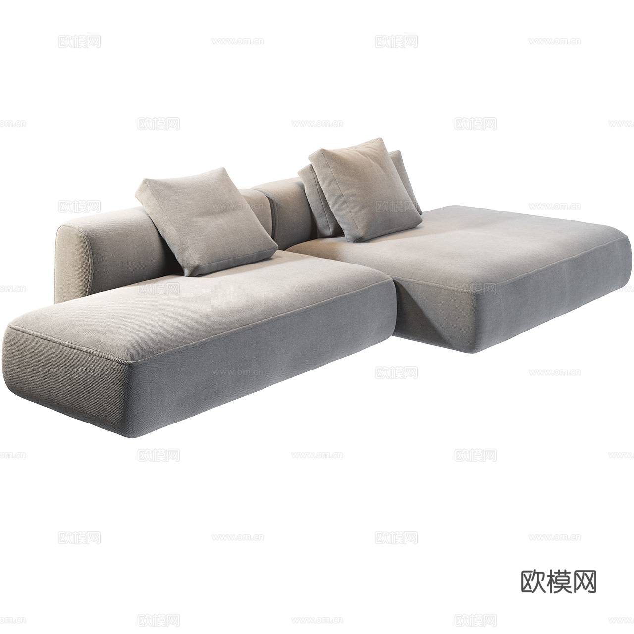 MDF Italia 极简沙发 模块沙发 豆腐块沙发3d模型