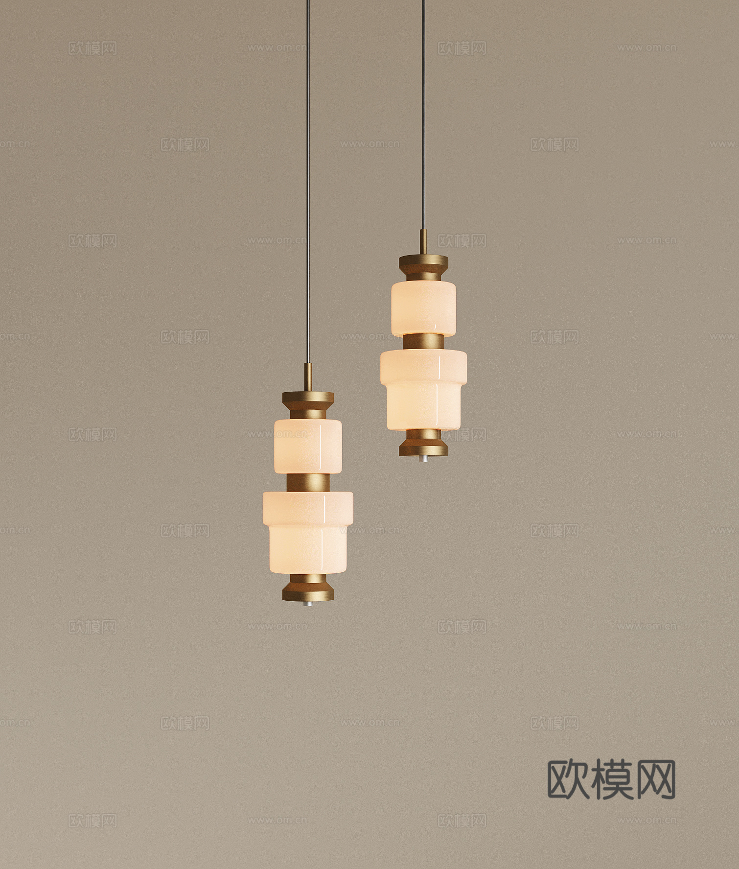 现代轻奢金属吊灯 床头吊灯 餐厅吊灯 吧台吊灯 镜前吊灯3d模型