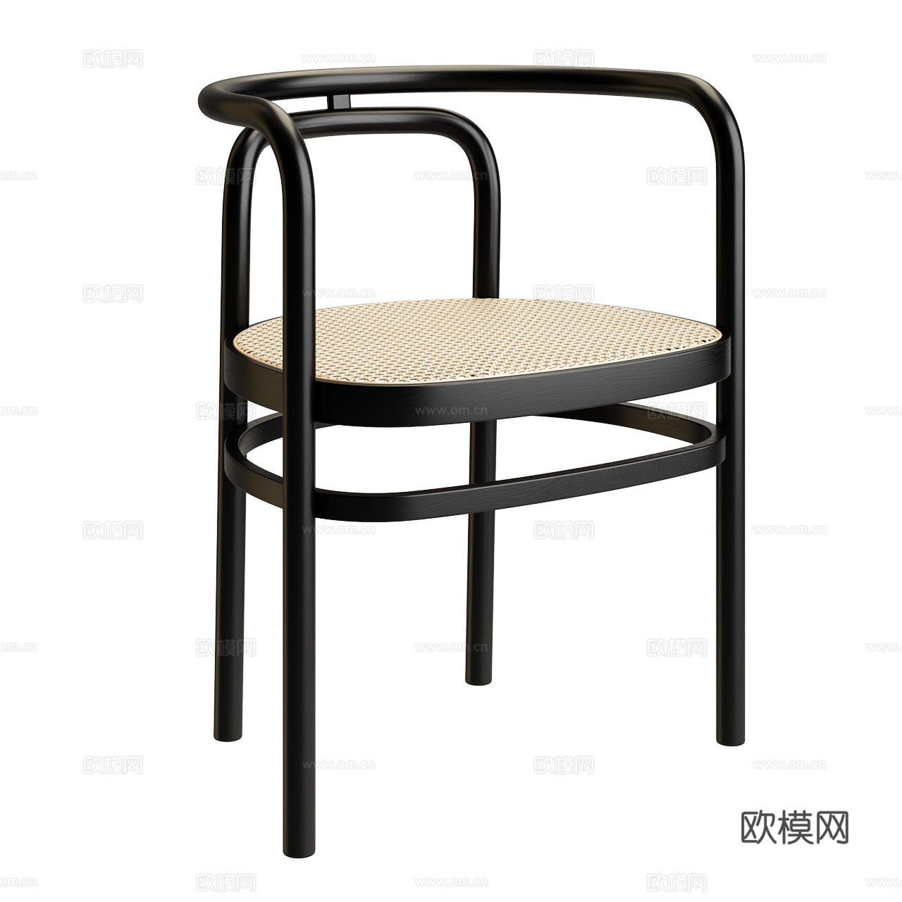 Fritz Hansen 经典单椅 PK15单椅 新中式餐椅3d模型