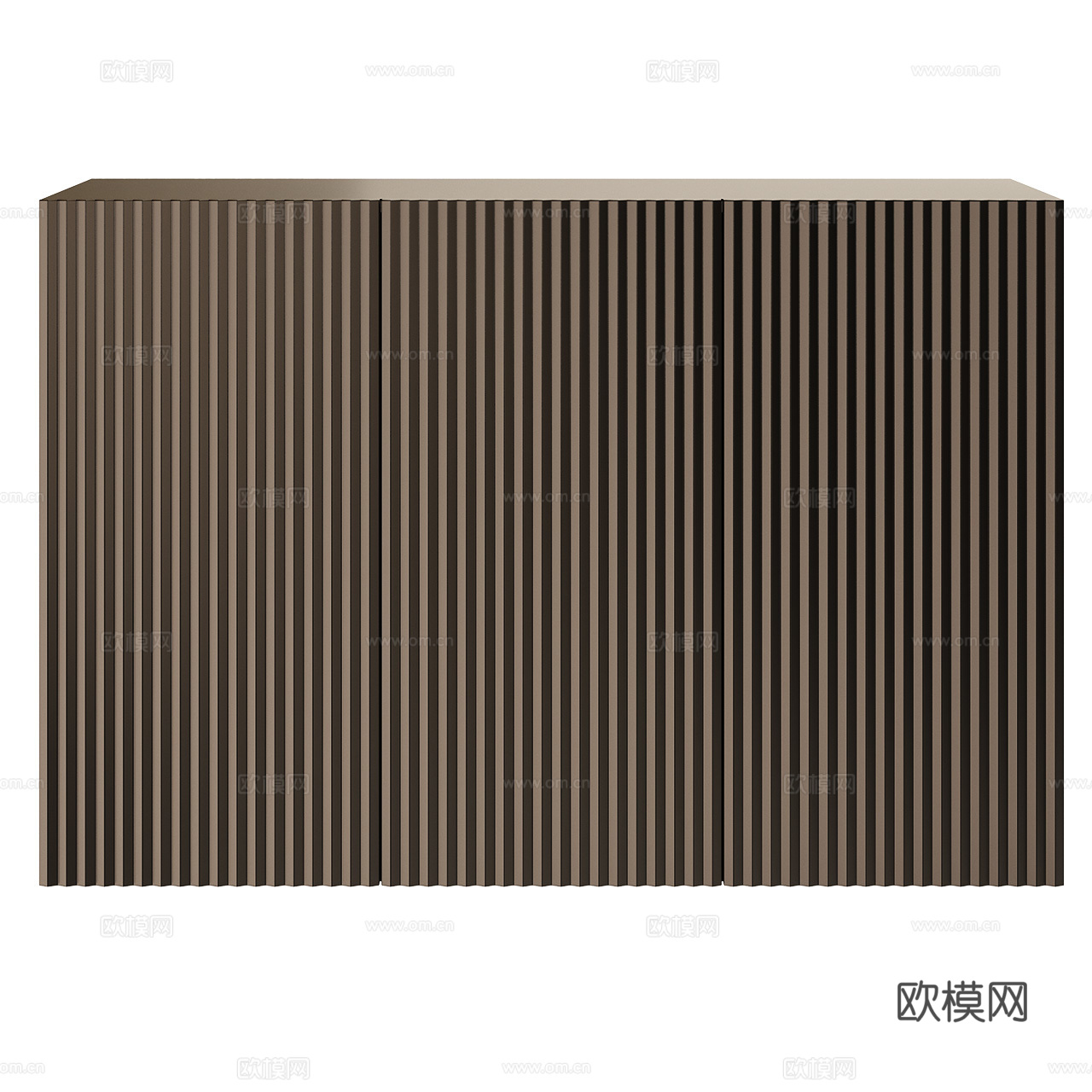 Casamania 意式极简边柜 餐边柜 玄关柜 格栅边柜3d模型
