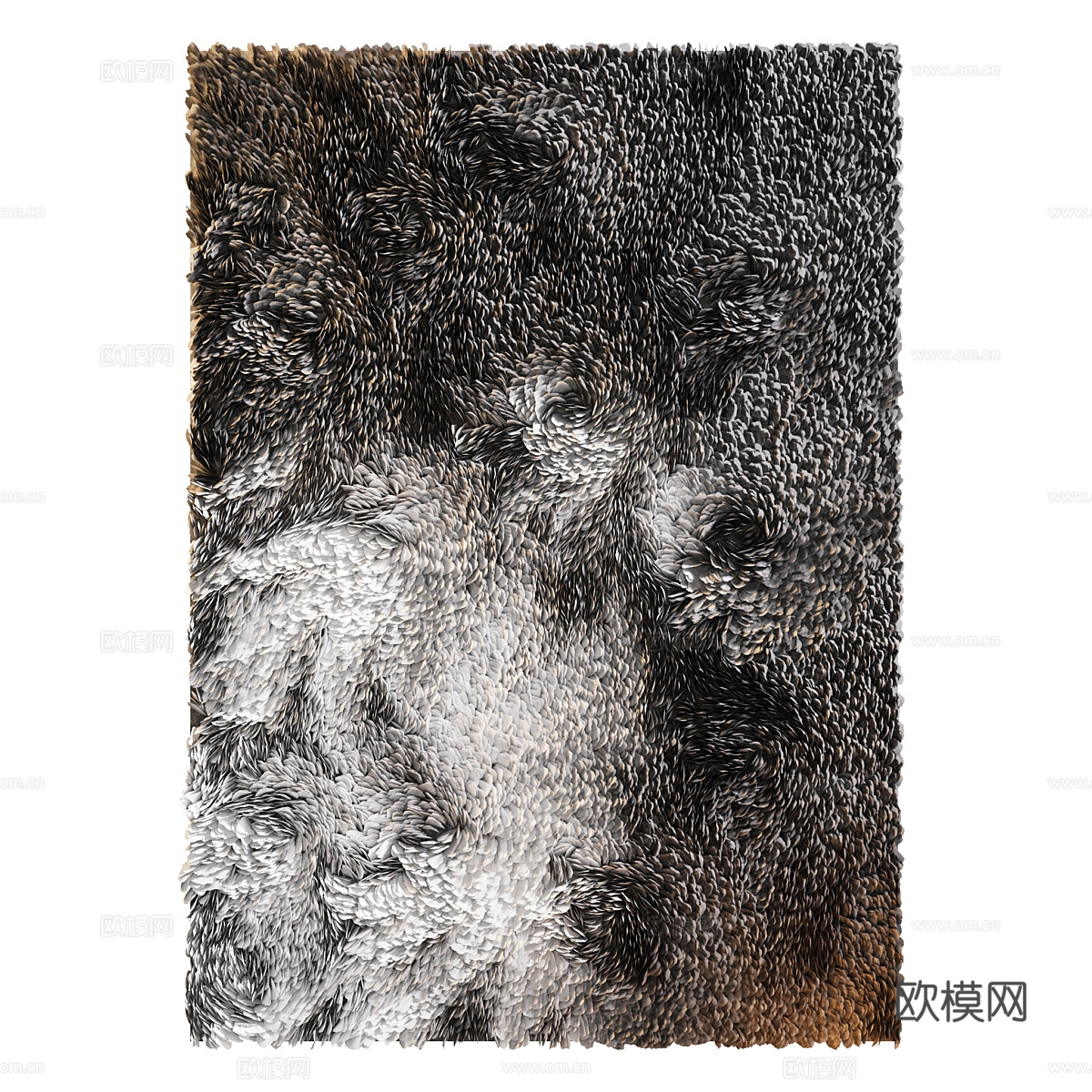现代意式花瓣艺术挂饰3d模型