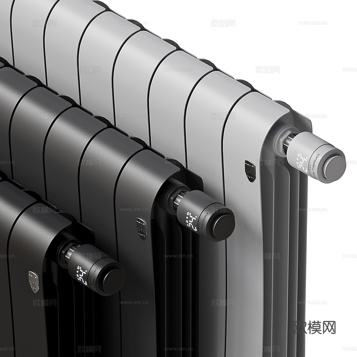 现代散热器 暖气片3d模型