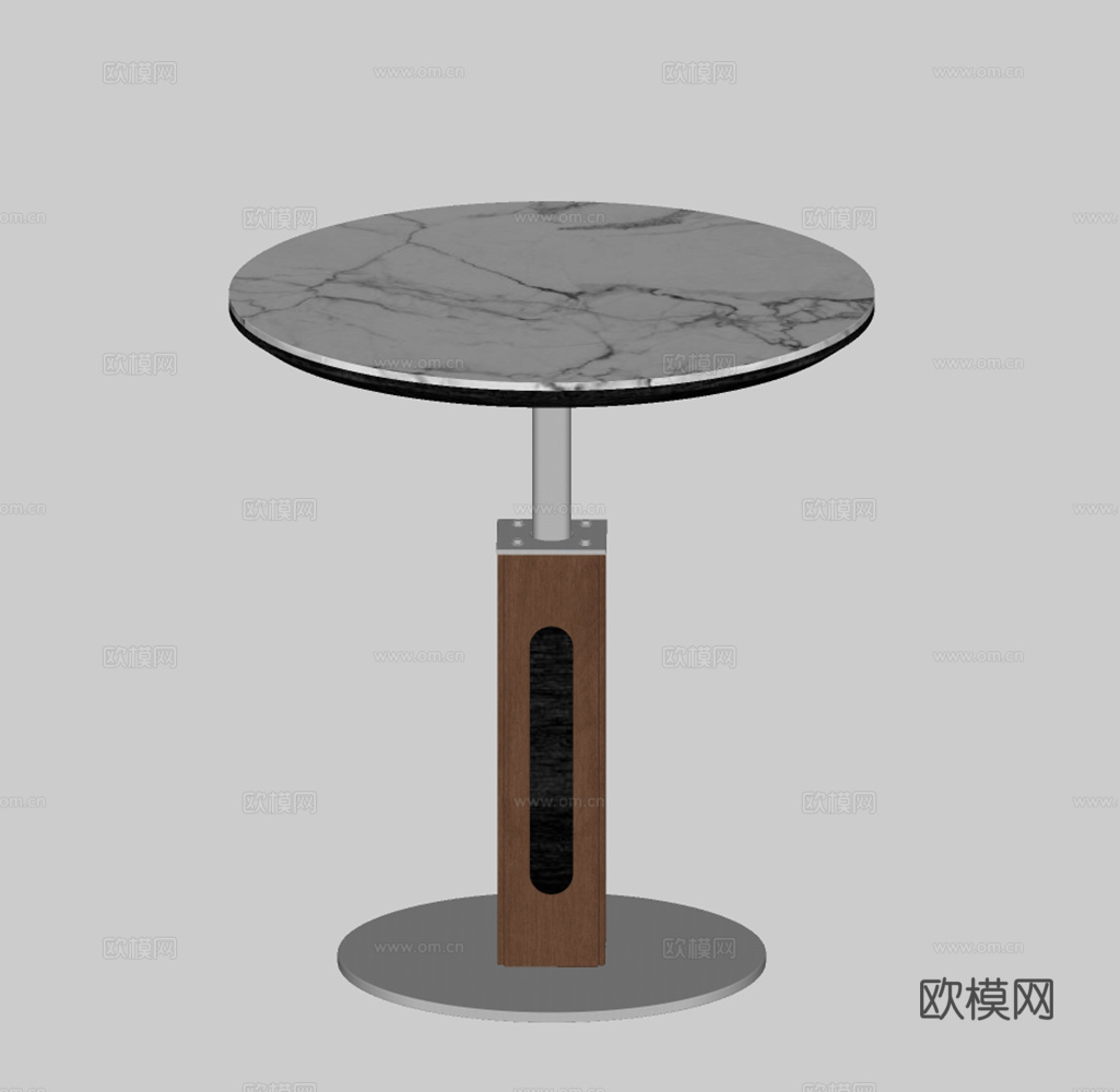 现代中古边几su模型