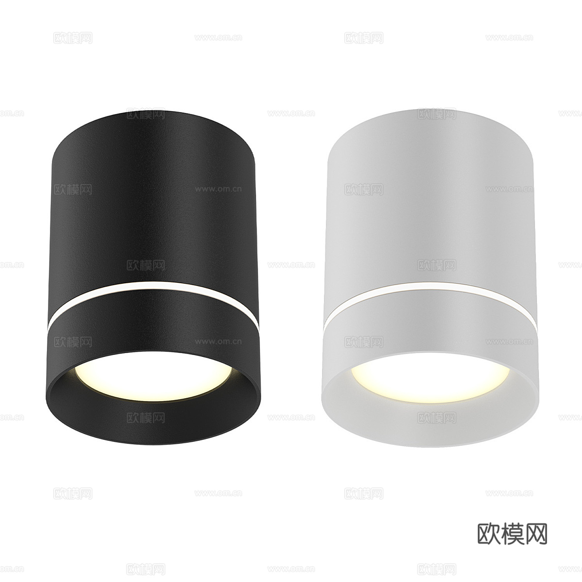 现代室内家装灯具 天花板灯 轨道灯 筒灯 射灯 聚光灯 打光su模型