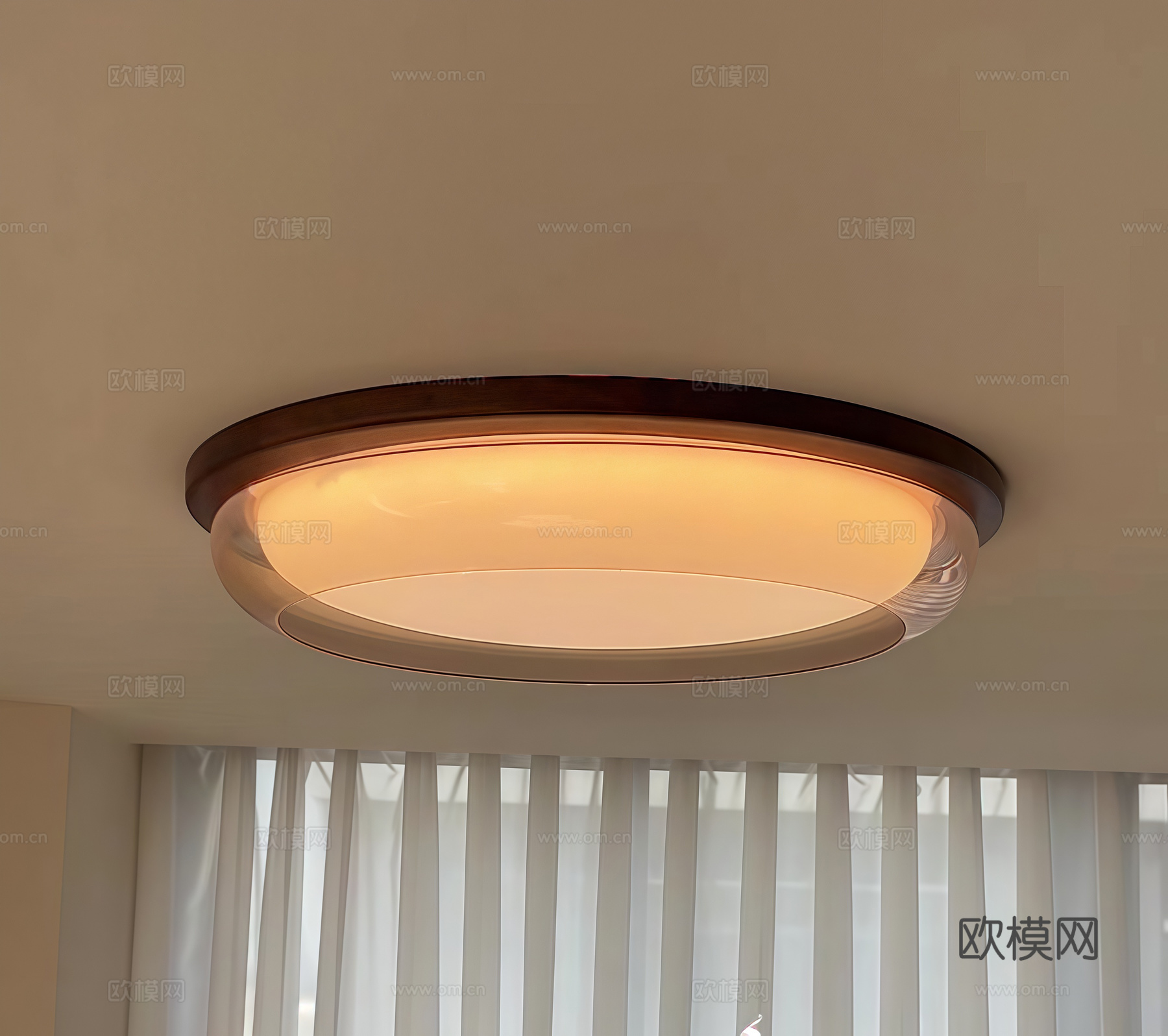 中古吸顶灯 装饰灯su模型