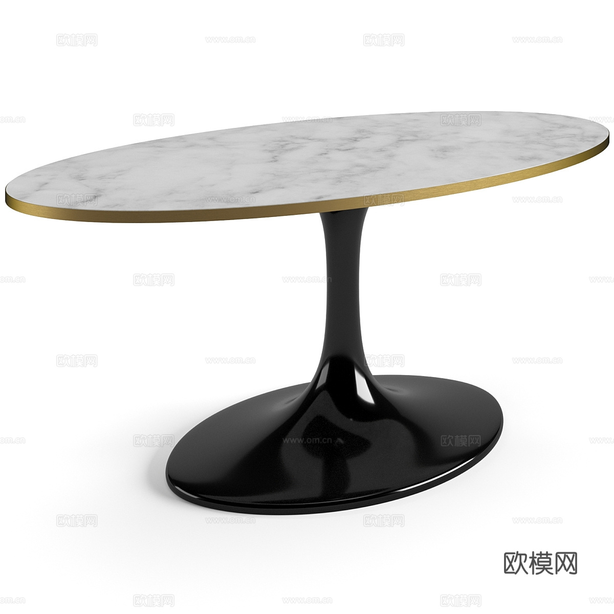 现代轻奢大理石茶几3d模型