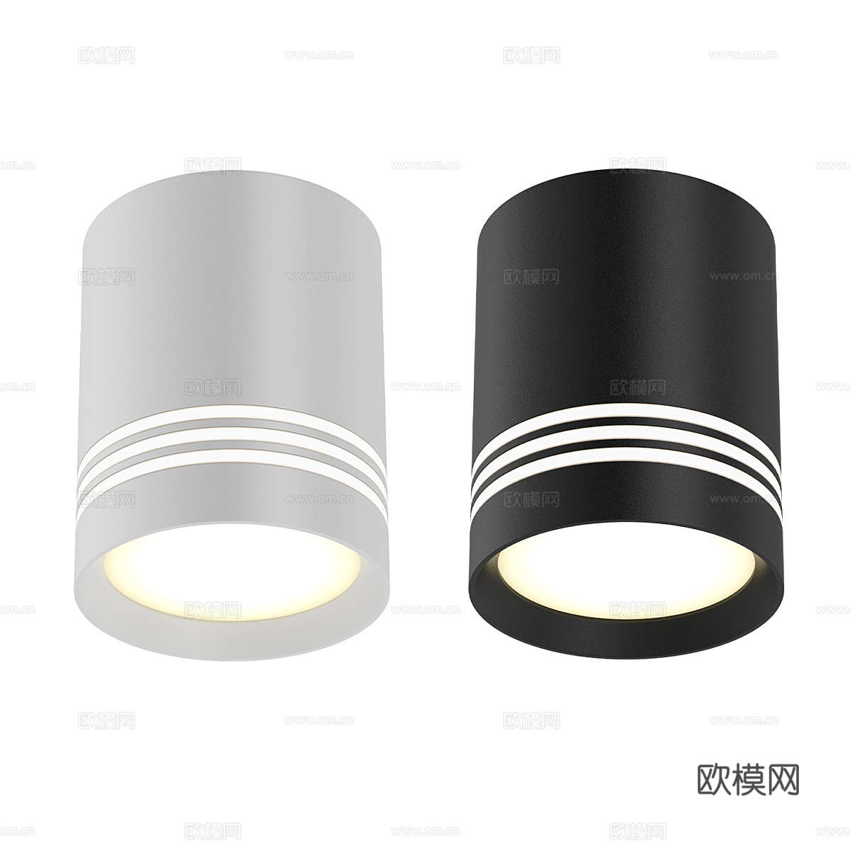 现代室内家装灯具 天花板灯 轨道灯 筒灯 射灯 聚光灯 打光su模型