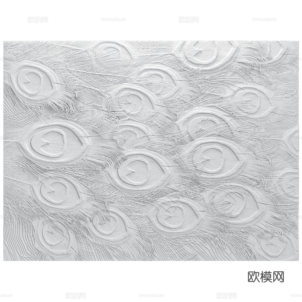Wall deco 现代墙饰浮雕3d模型