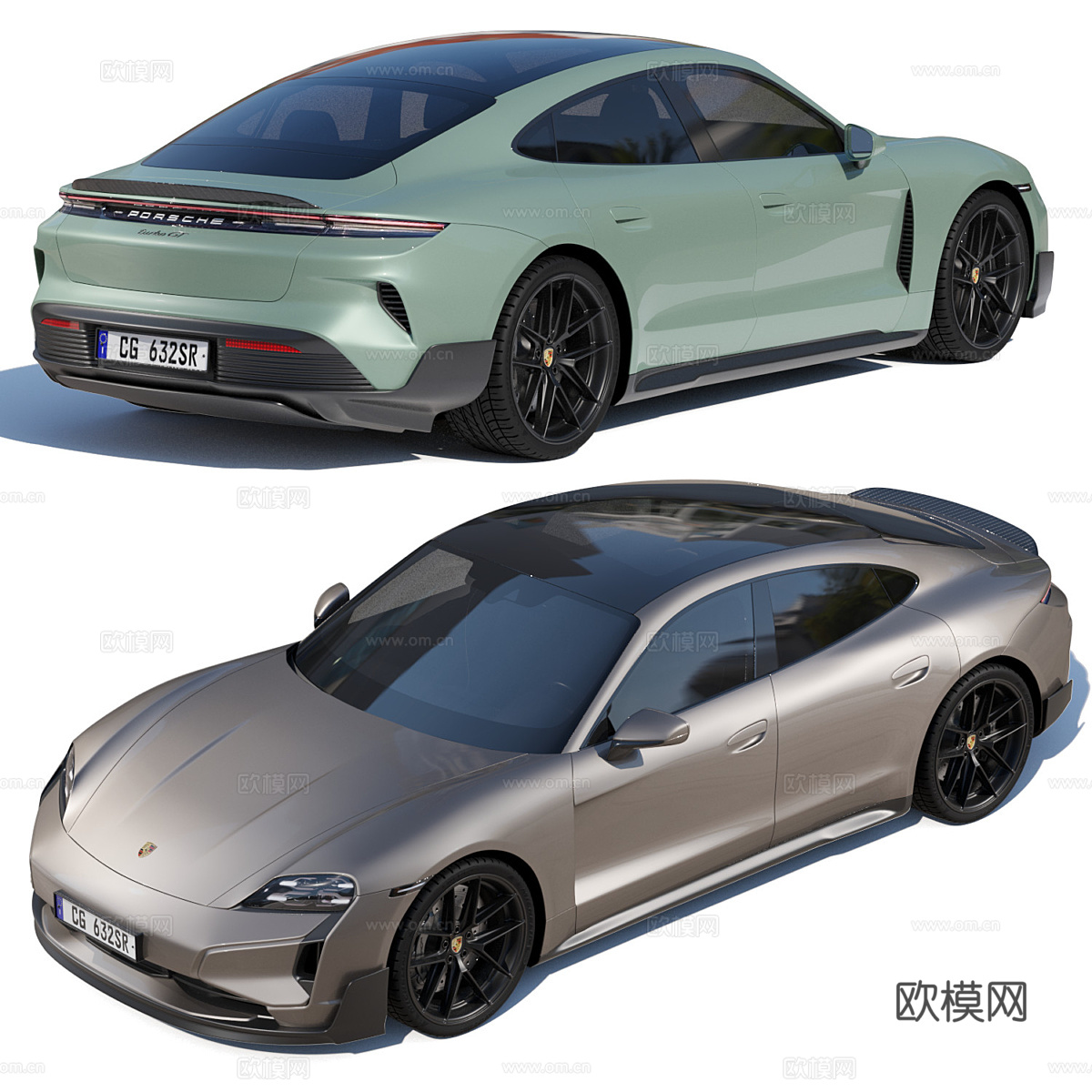 保时捷 Taycan turbo GT 20253d模型