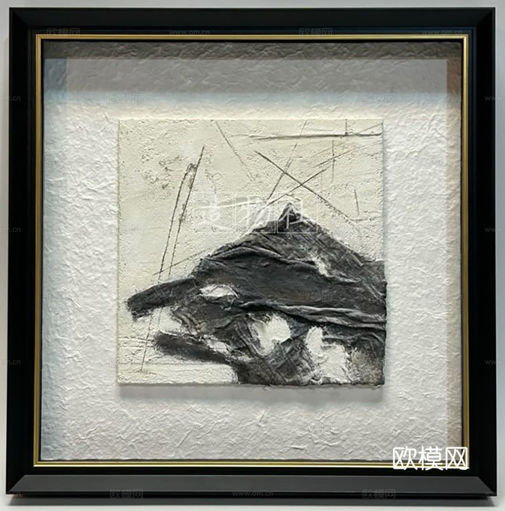 中古复古抽象画 艺术挂画 装饰画