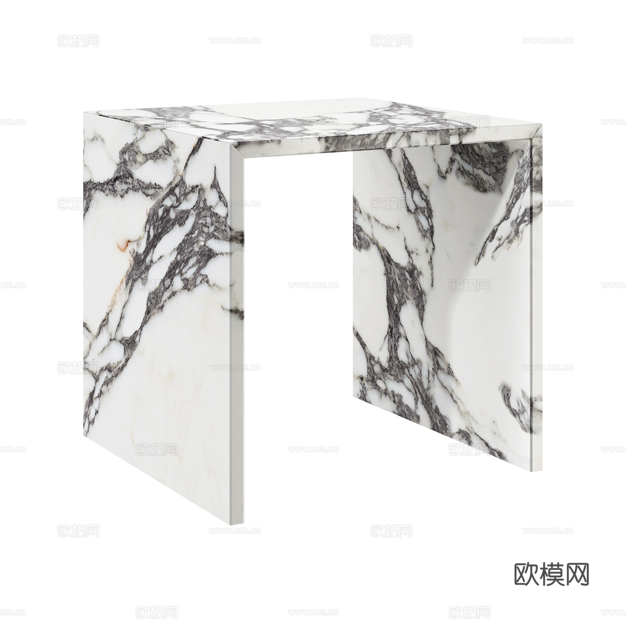 Nero 极简凳子 大理石凳子 意式凳子 石凳 大理石边几3d模型