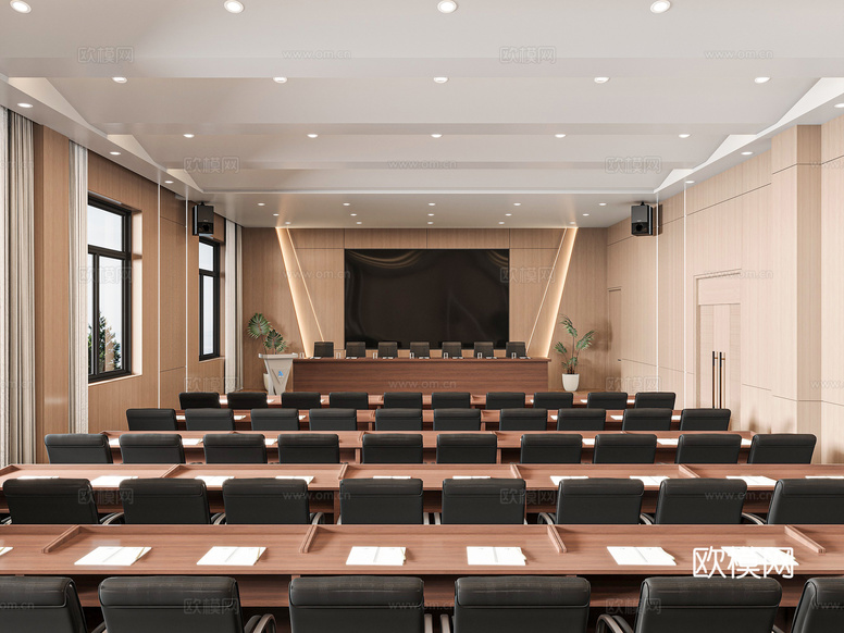 現(xiàn)代會議室3d模型下載