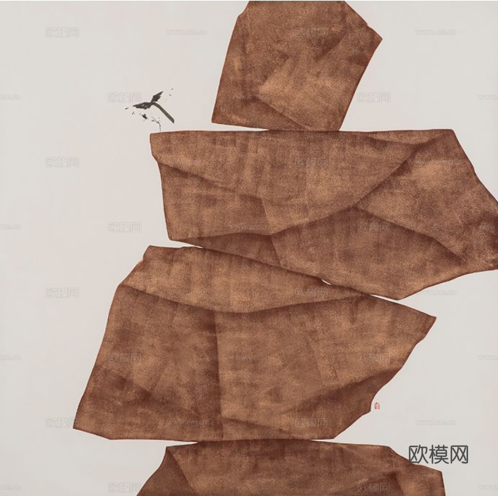 中古复古抽象画 艺术挂画 装饰画