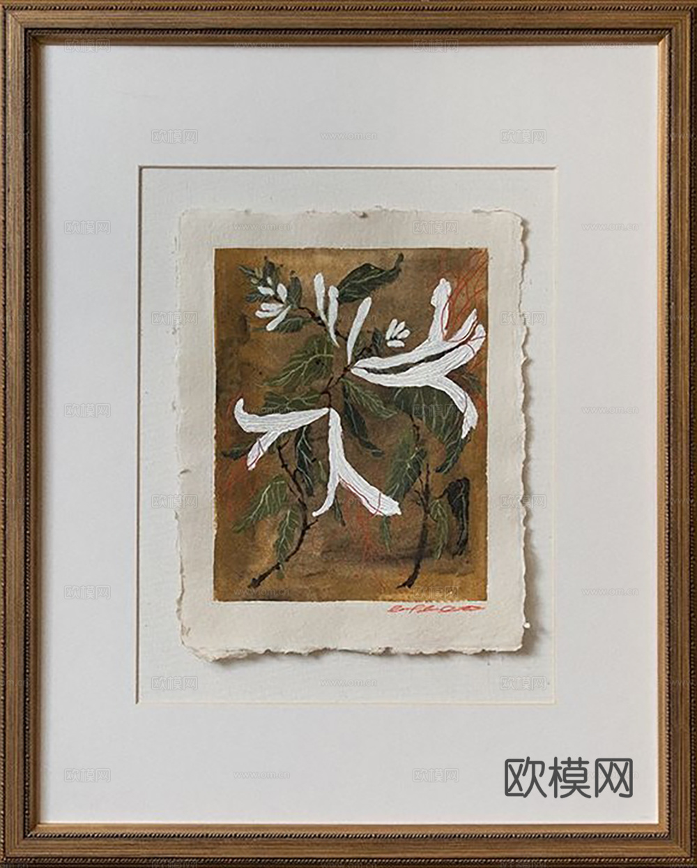 中古复古抽象画 艺术挂画 装饰画