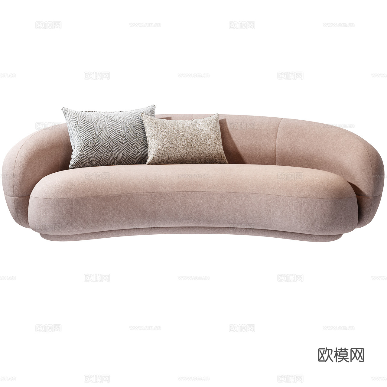 Tacchini 现代沙发 极简沙发 弧形沙发 布艺沙发3d模型
