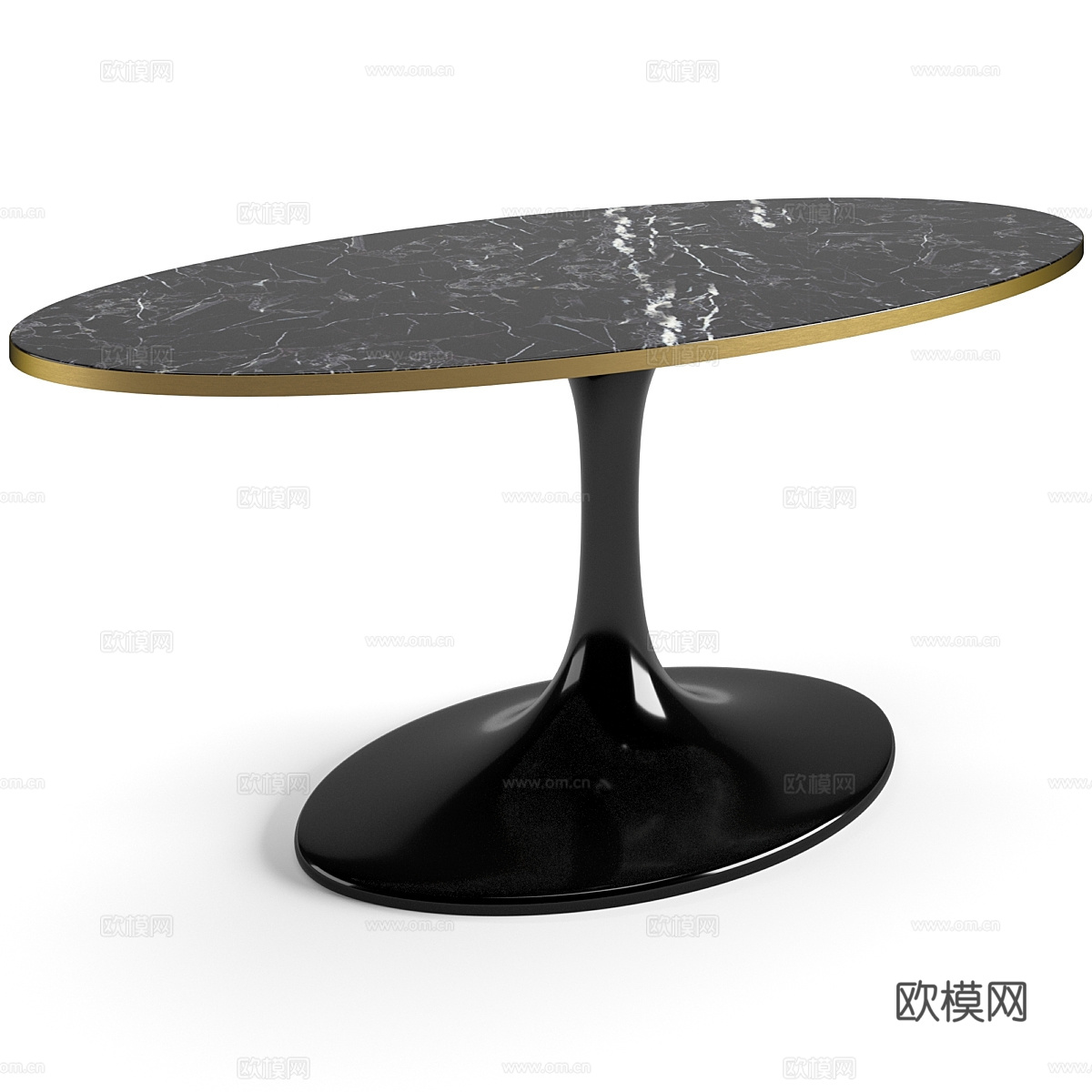 现代轻奢大理石茶几3d模型