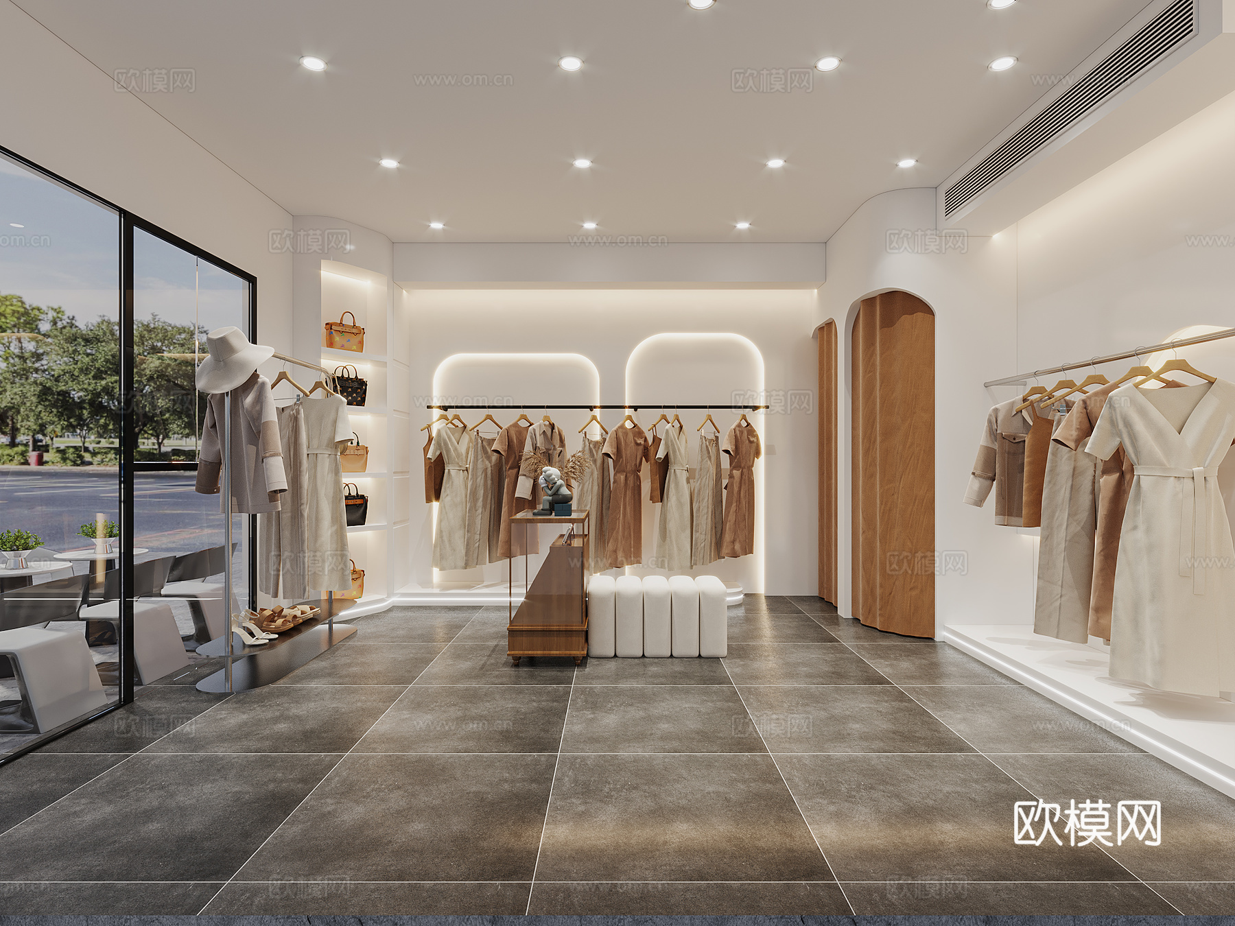 现代 女装店3d模型