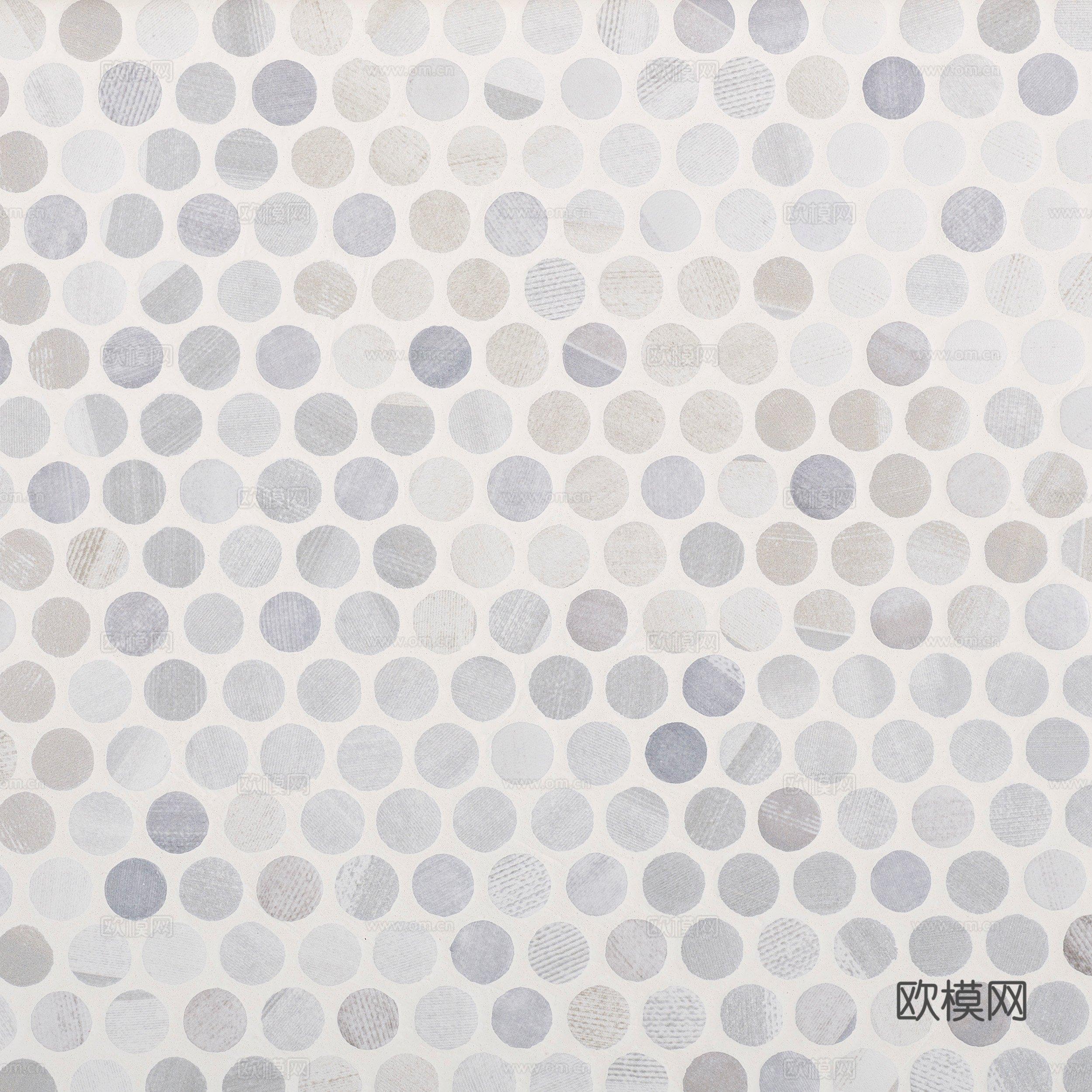 蓝色马赛克 圆形马赛克