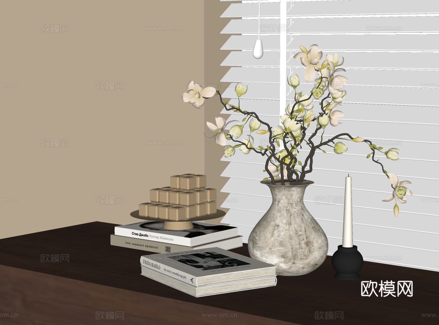 现代花艺 现代花艺 花瓶花艺 花卉摆件 插花花艺su模型