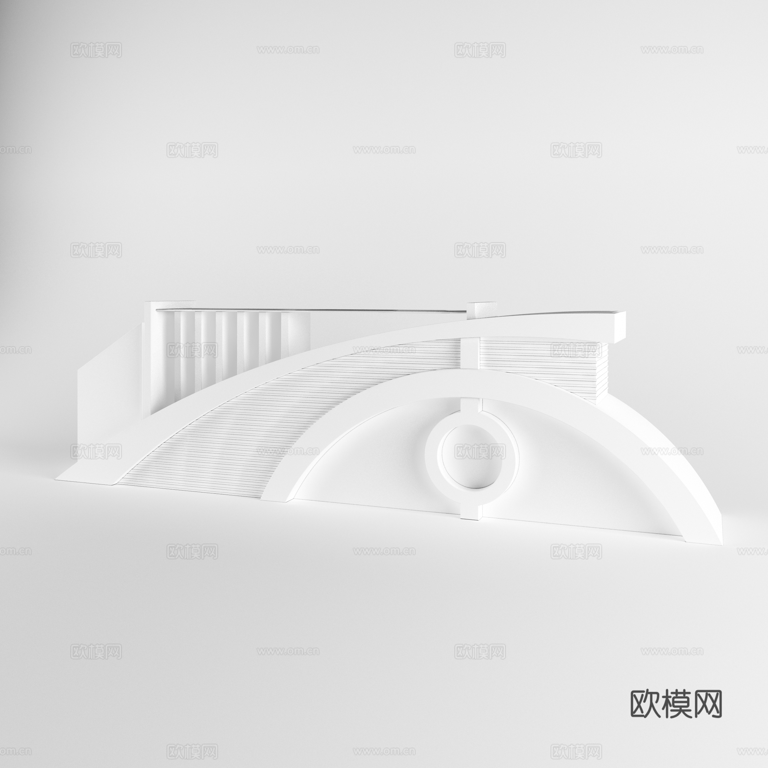 大厅接待前台3d模型