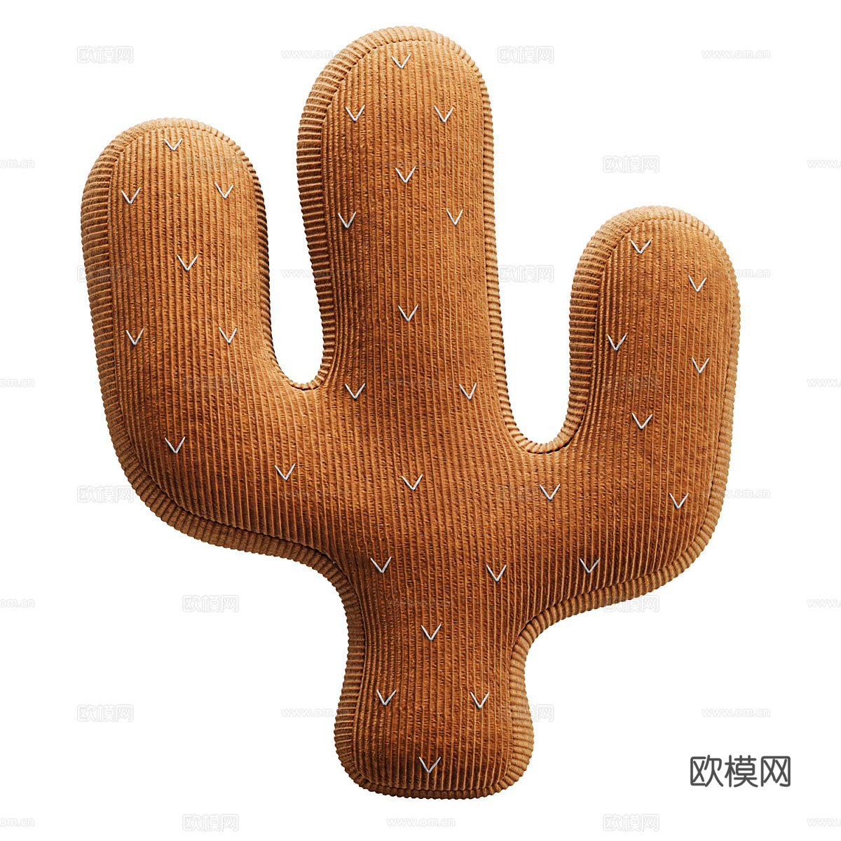 现代奶油风仙人掌抱枕 枕头3d模型
