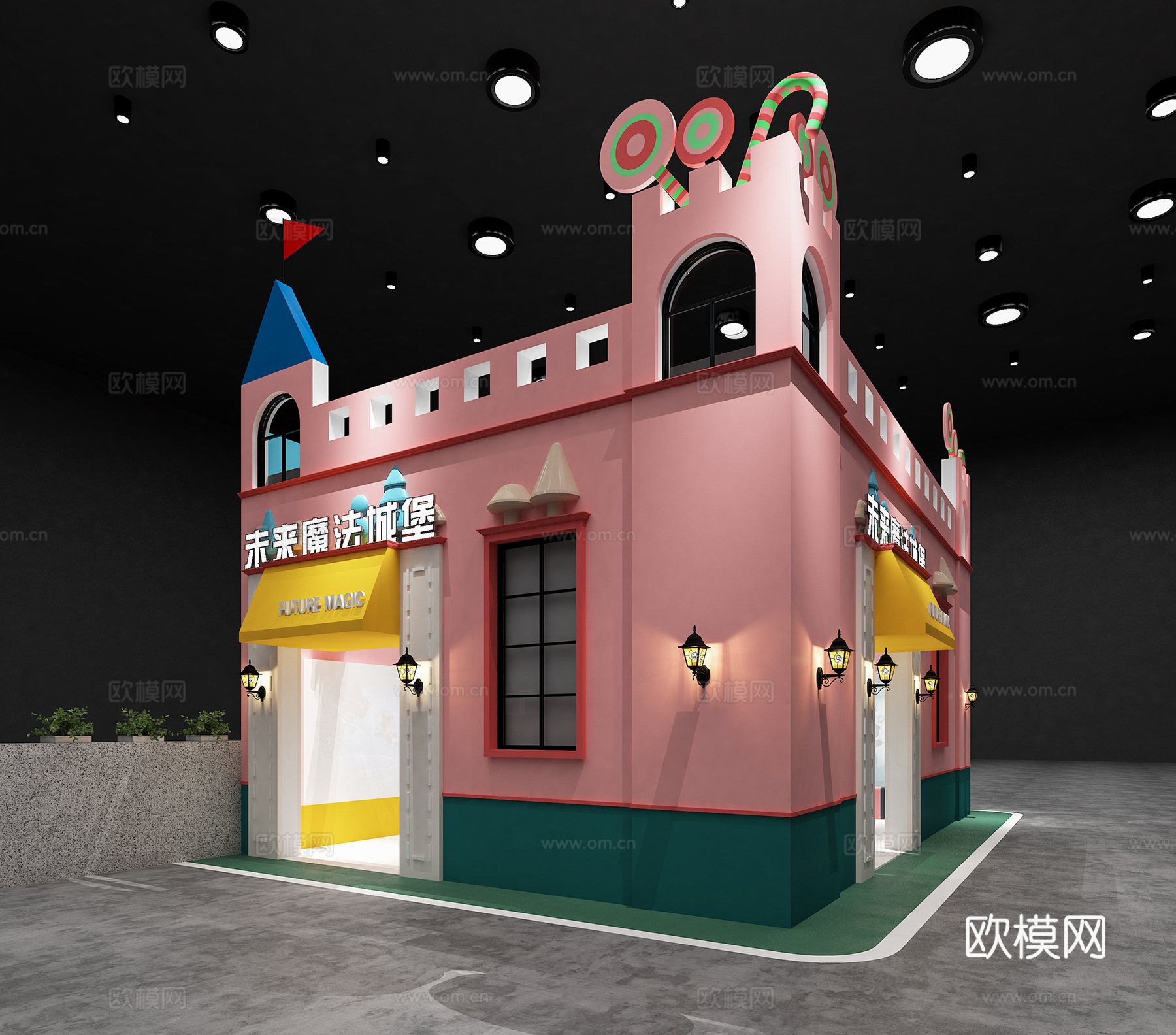 其它城堡 娱乐室 海洋球3d模型