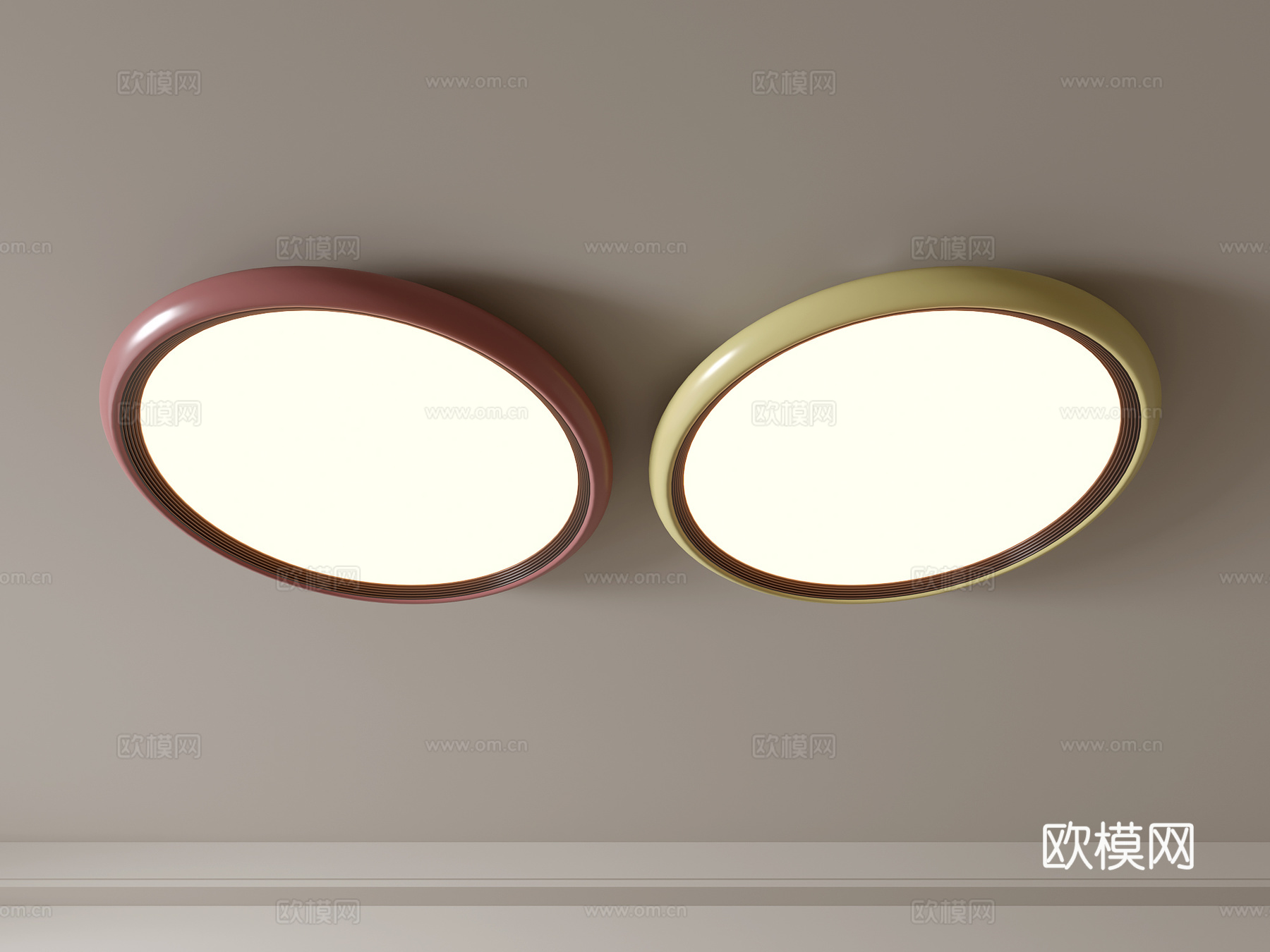现代吸顶灯 几何形吸顶灯 卧室灯 艺术造型灯具 时尚客厅灯3d模型