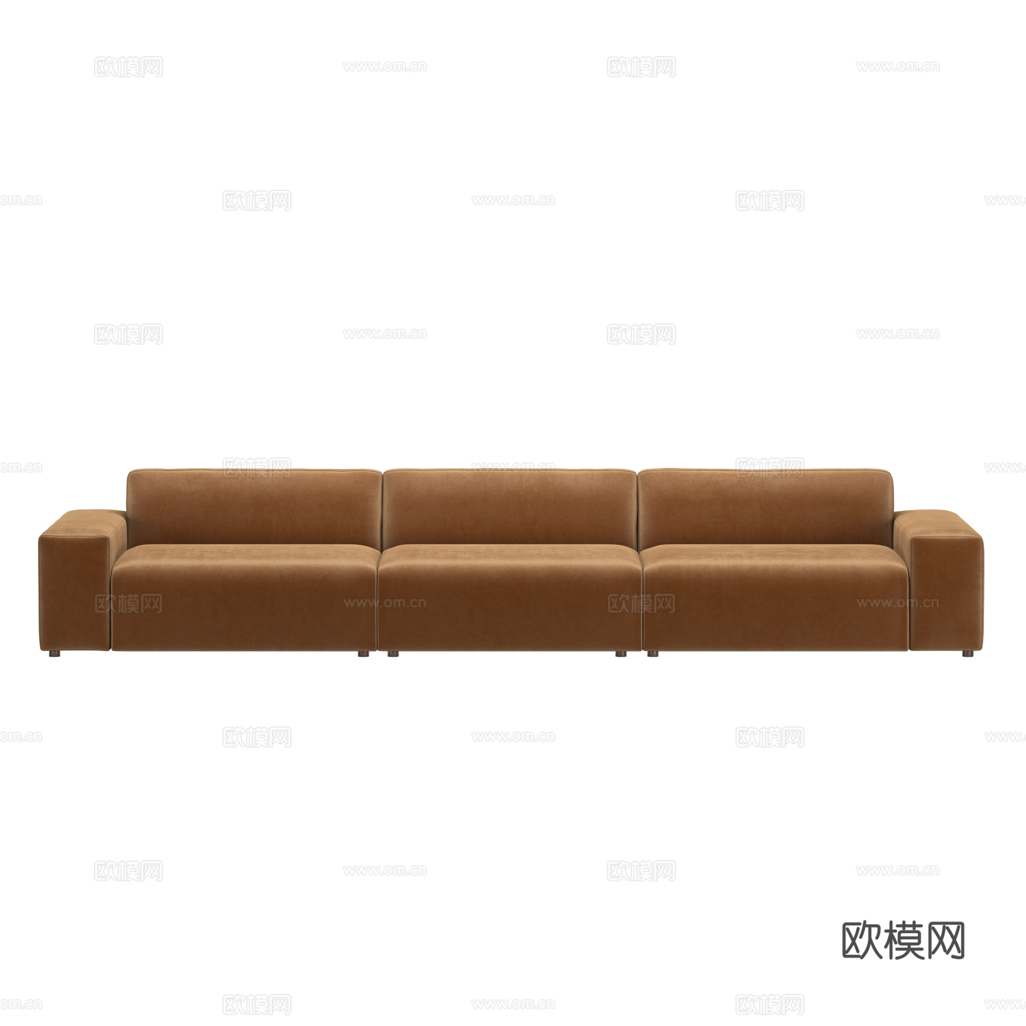 现代意式布艺休闲沙发3d模型下载（渲染图3）