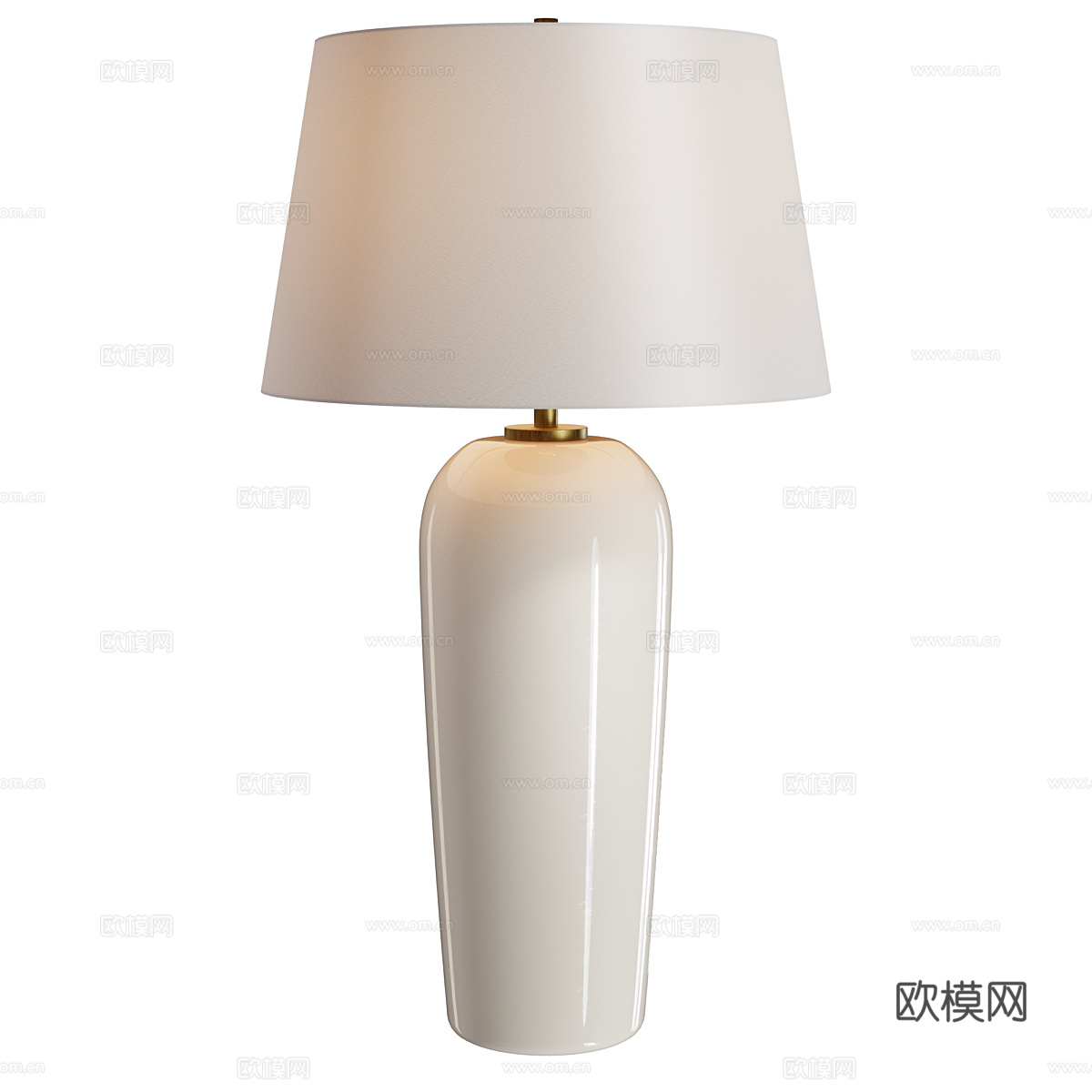新中式轻奢装饰台灯3d模型