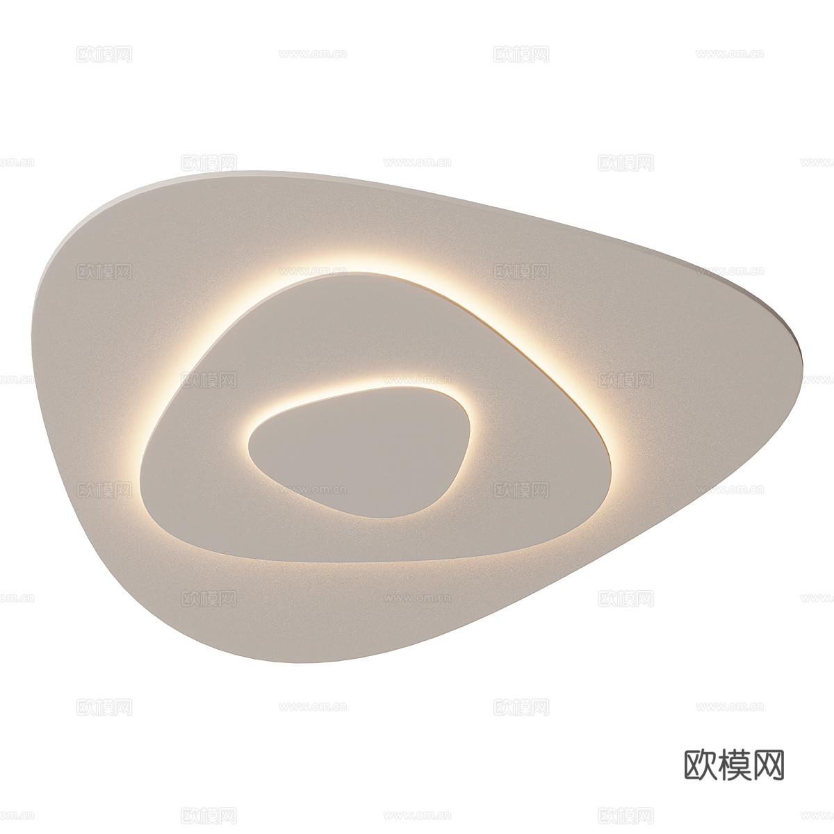 现代天花板灯 客厅吸顶灯 异形大灯su模型