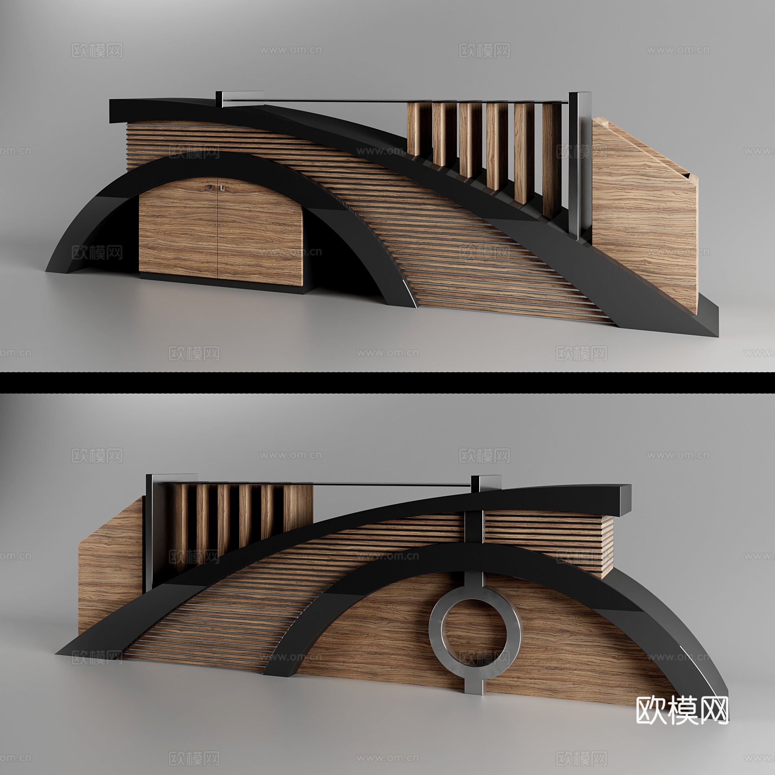 大厅接待前台3d模型