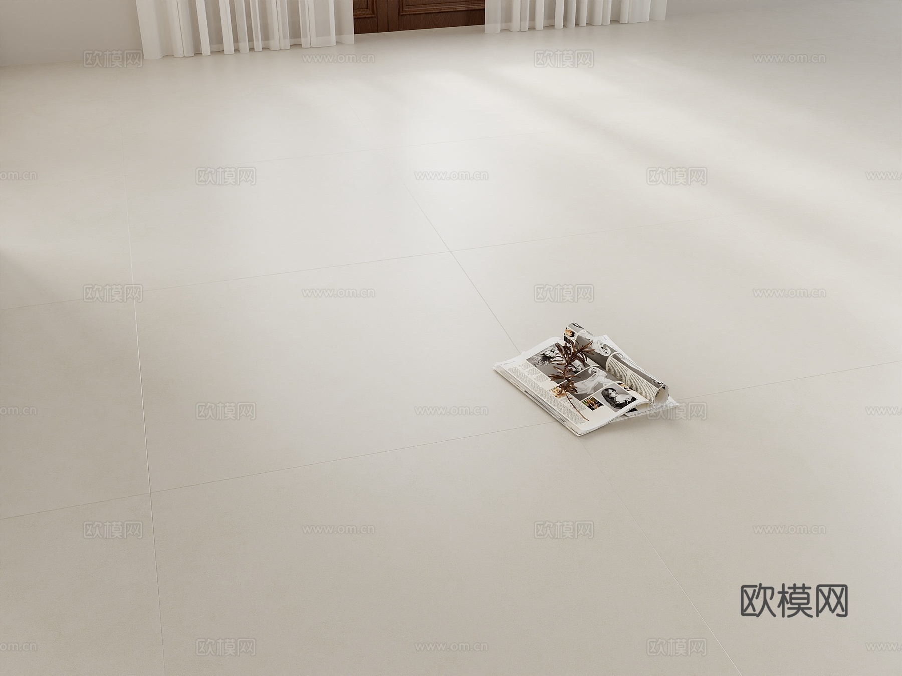 柔光地砖3d模型