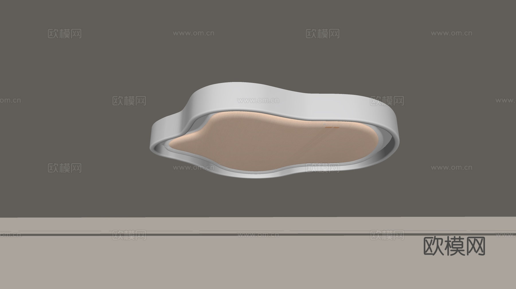 现代吸顶灯 几何形吸顶灯 卧室灯 艺术造型灯具 时尚客厅灯su模型