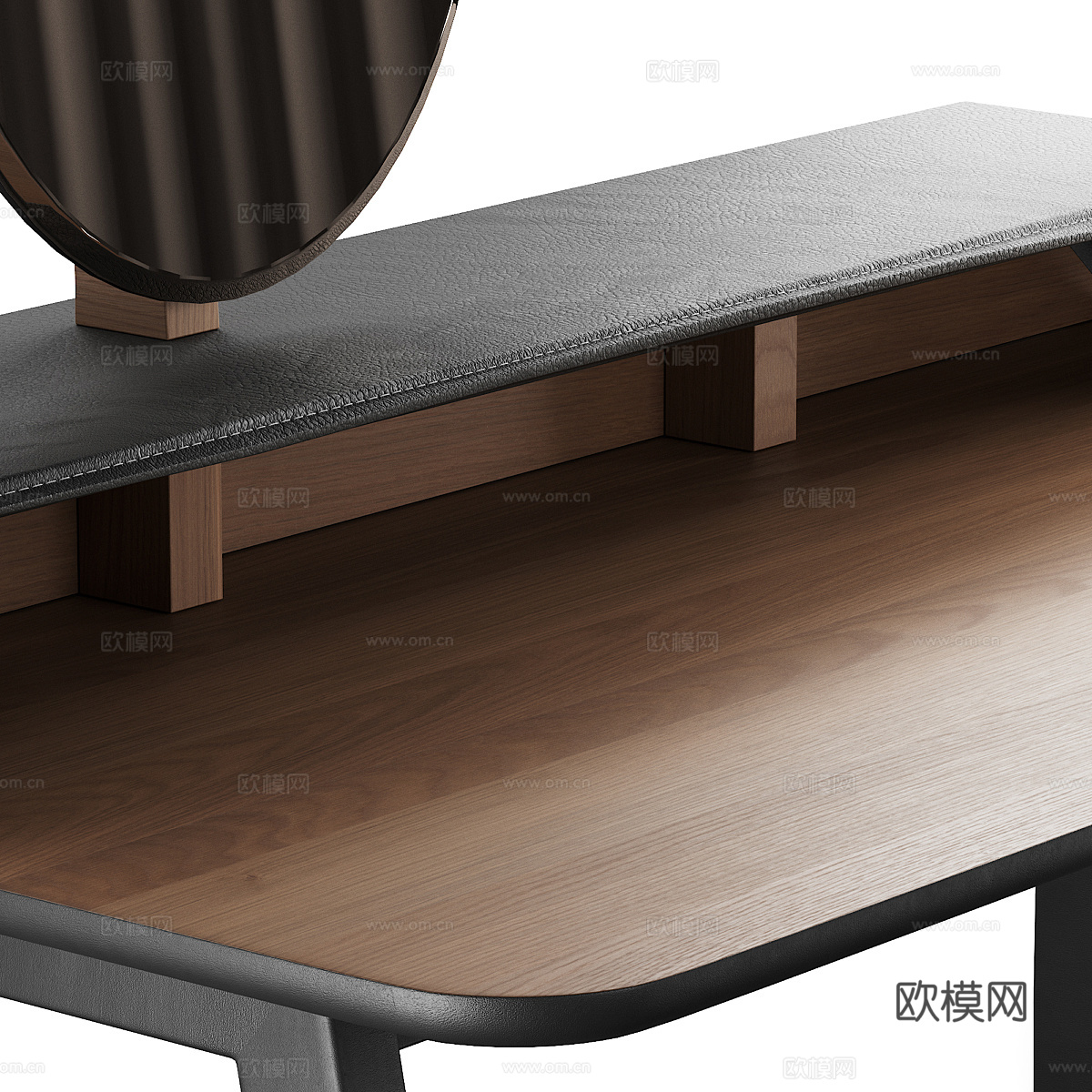 现代意式轻奢梳妆台3d模型