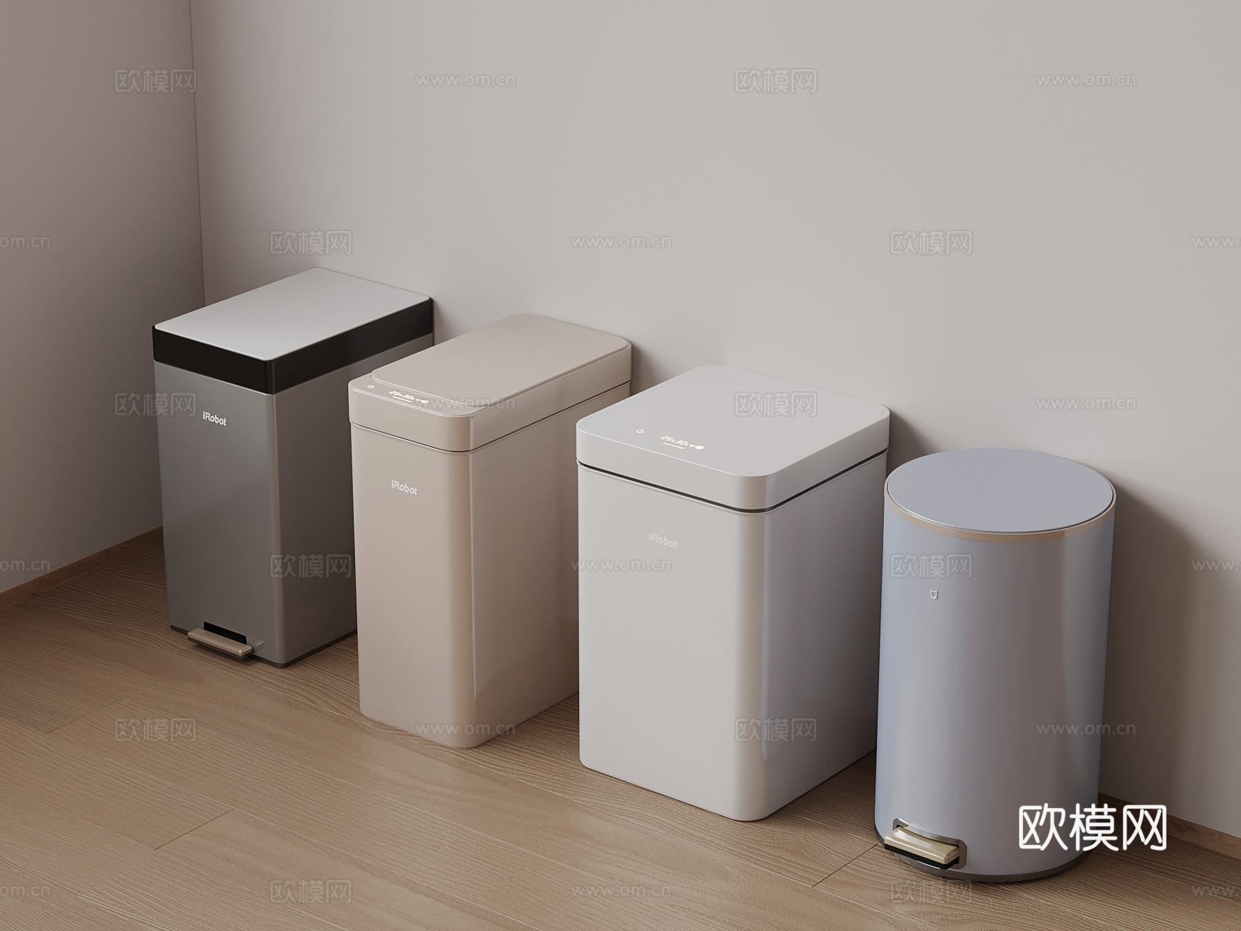 其他生活用品 现代垃圾桶3d模型