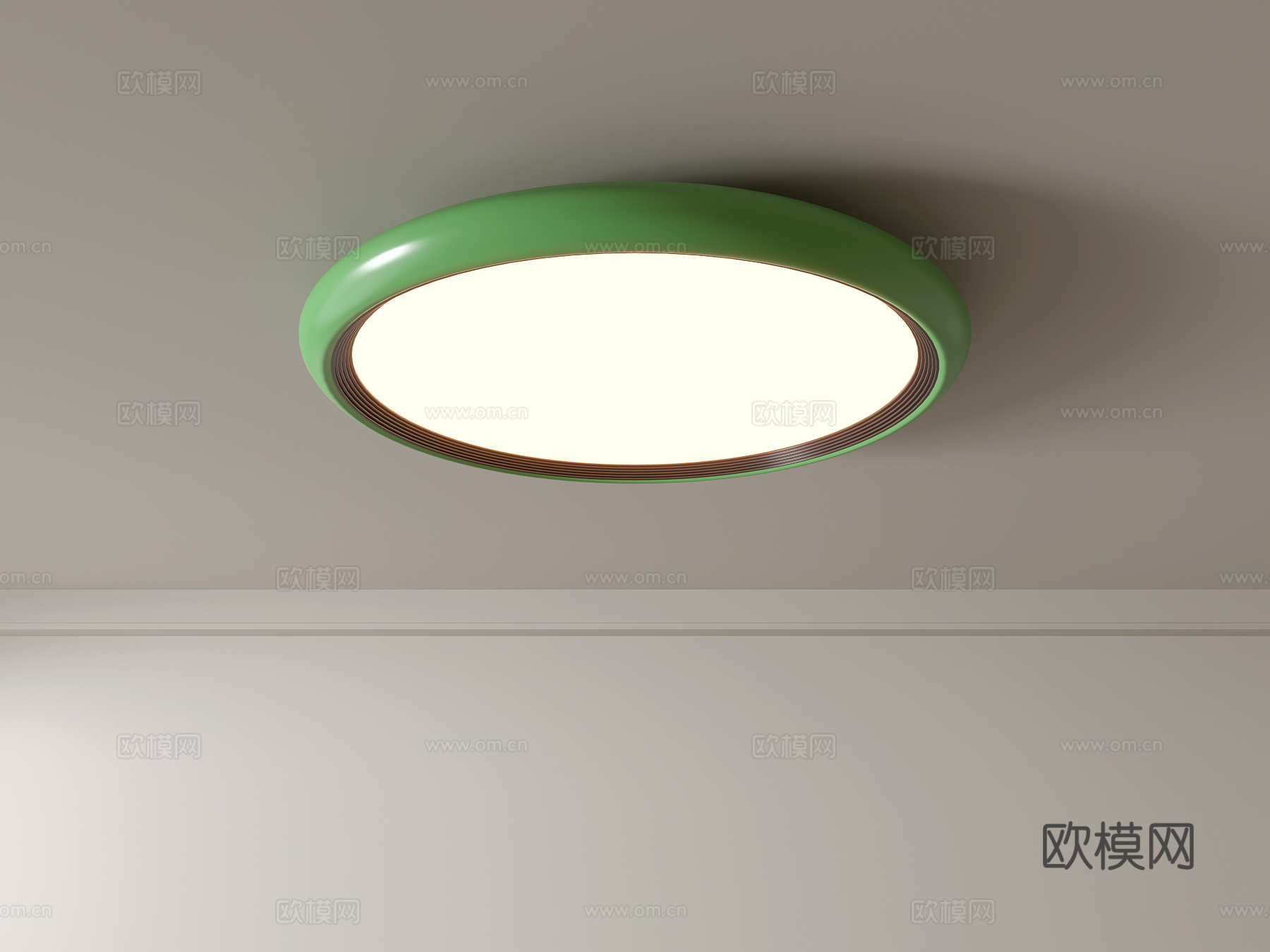 现代吸顶灯 几何形吸顶灯 卧室灯 艺术造型灯具 时尚客厅灯su模型下载（渲染图1）