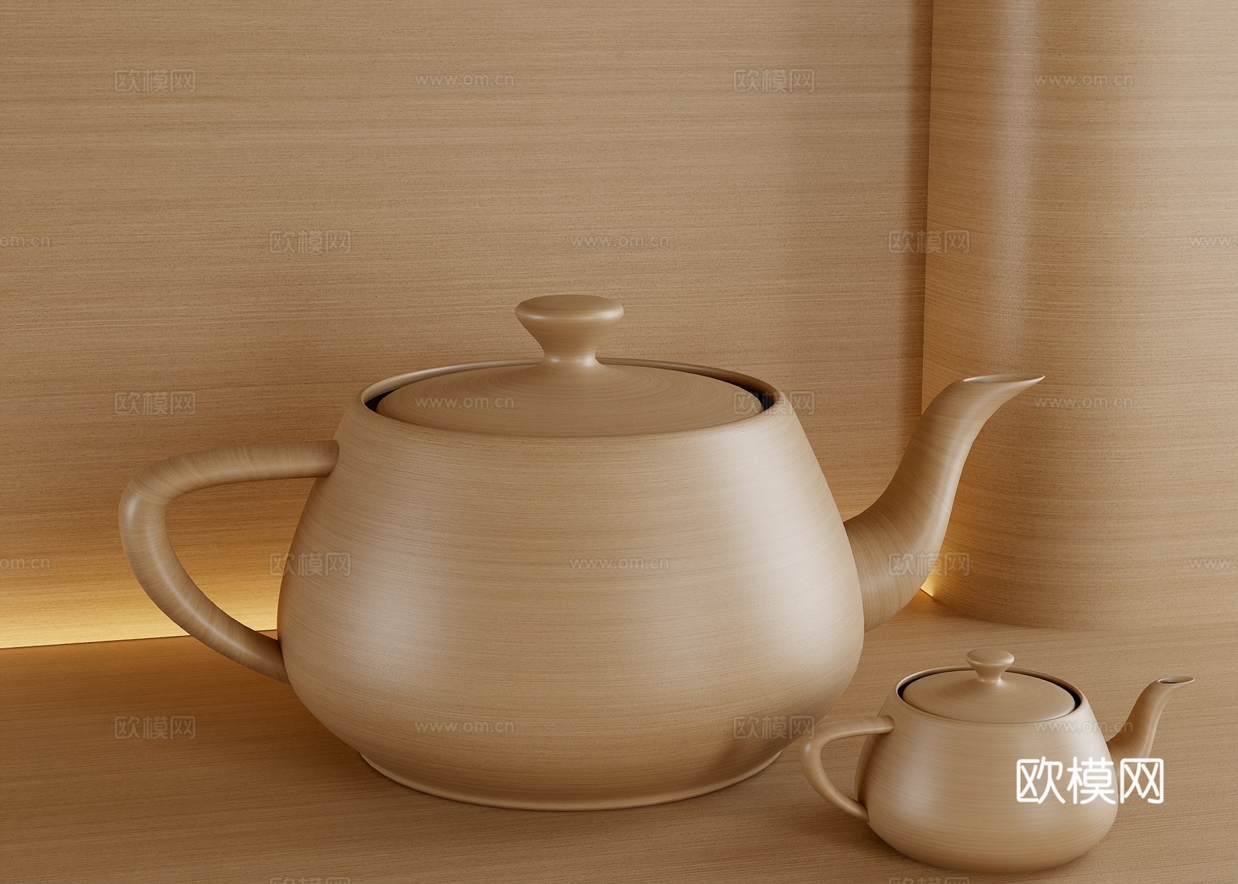 无缝木纹3d模型