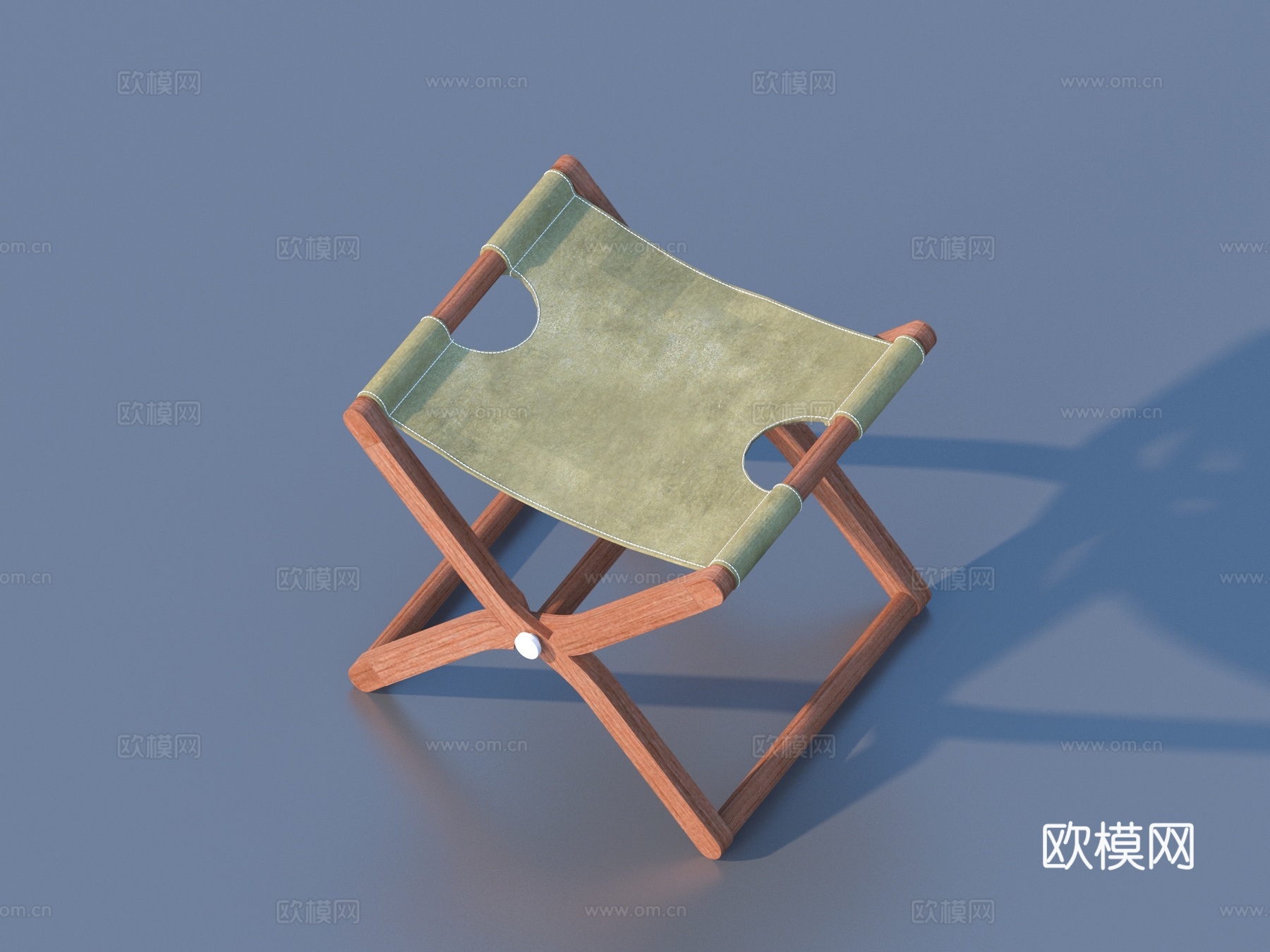 马扎凳 凳子 可折叠实木凳3d模型