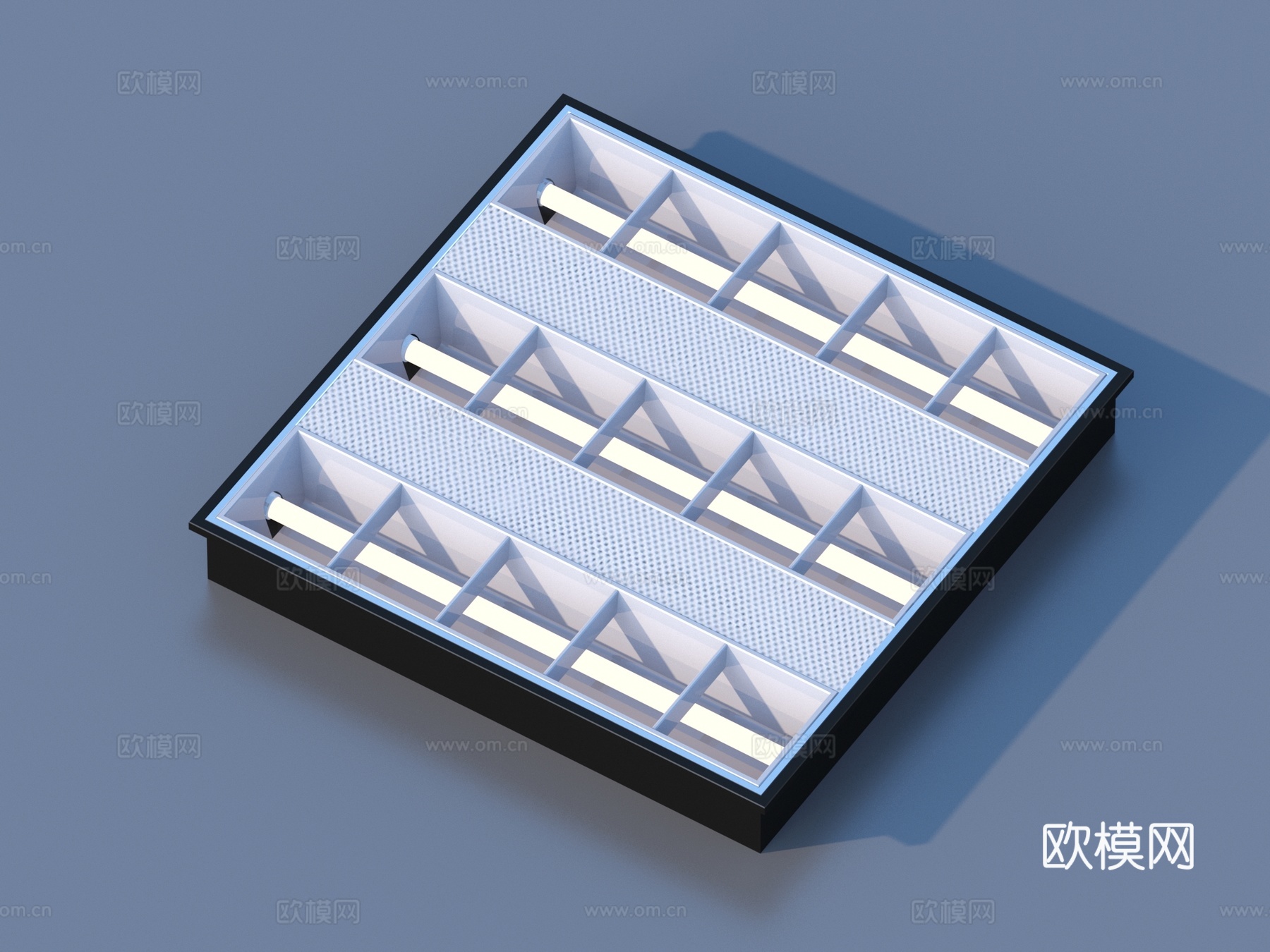 日光灯 灯管 电器 小品3d模型